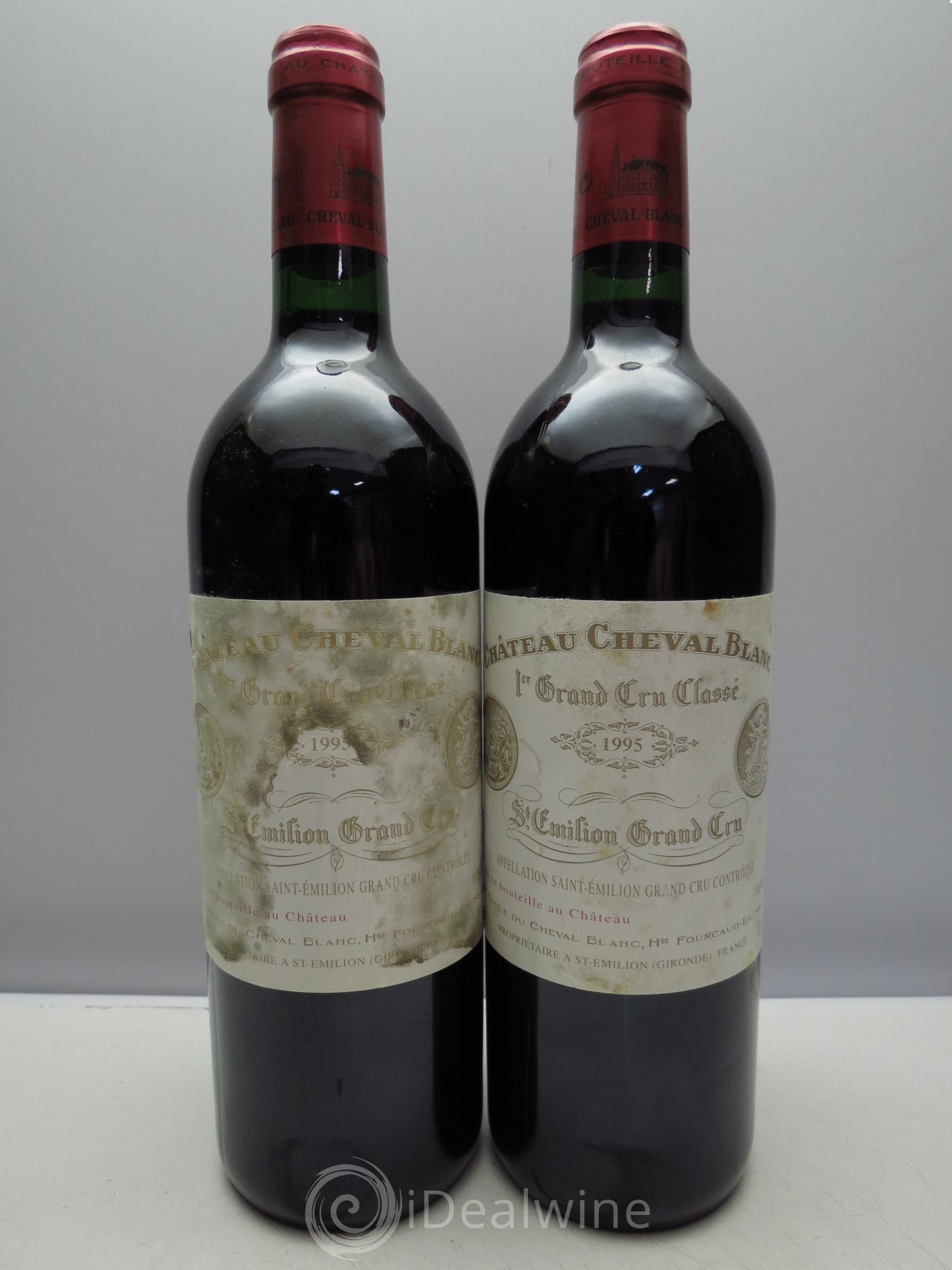 Château Cheval Blanc 1er Grand Cru Classé A (3 étiq.tachées) 1995 - Lot de 6 bouteilles - 3