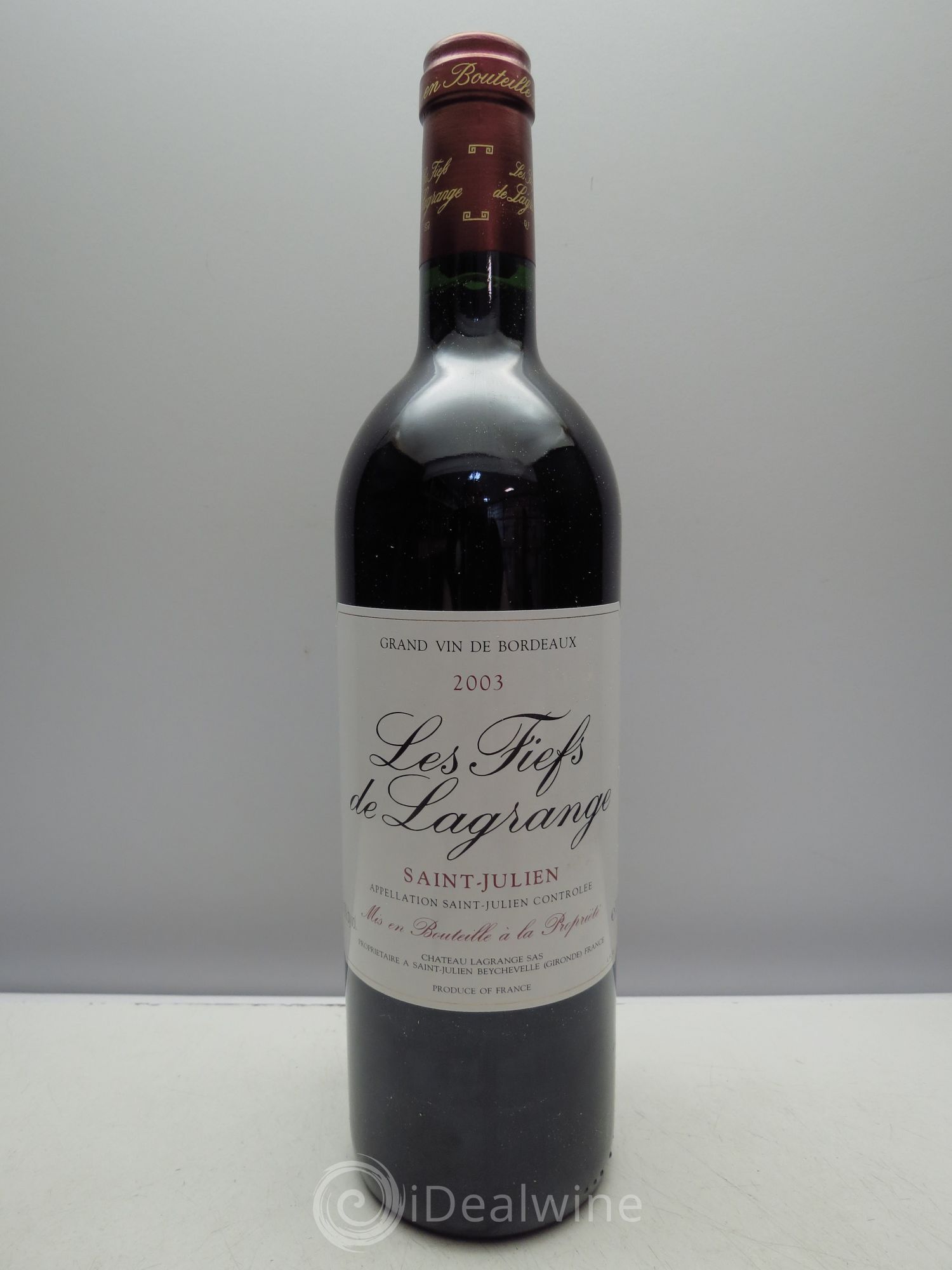 Les Fiefs de Lagrange Second Vin 2003 - Lot de 12 bouteilles - 0
