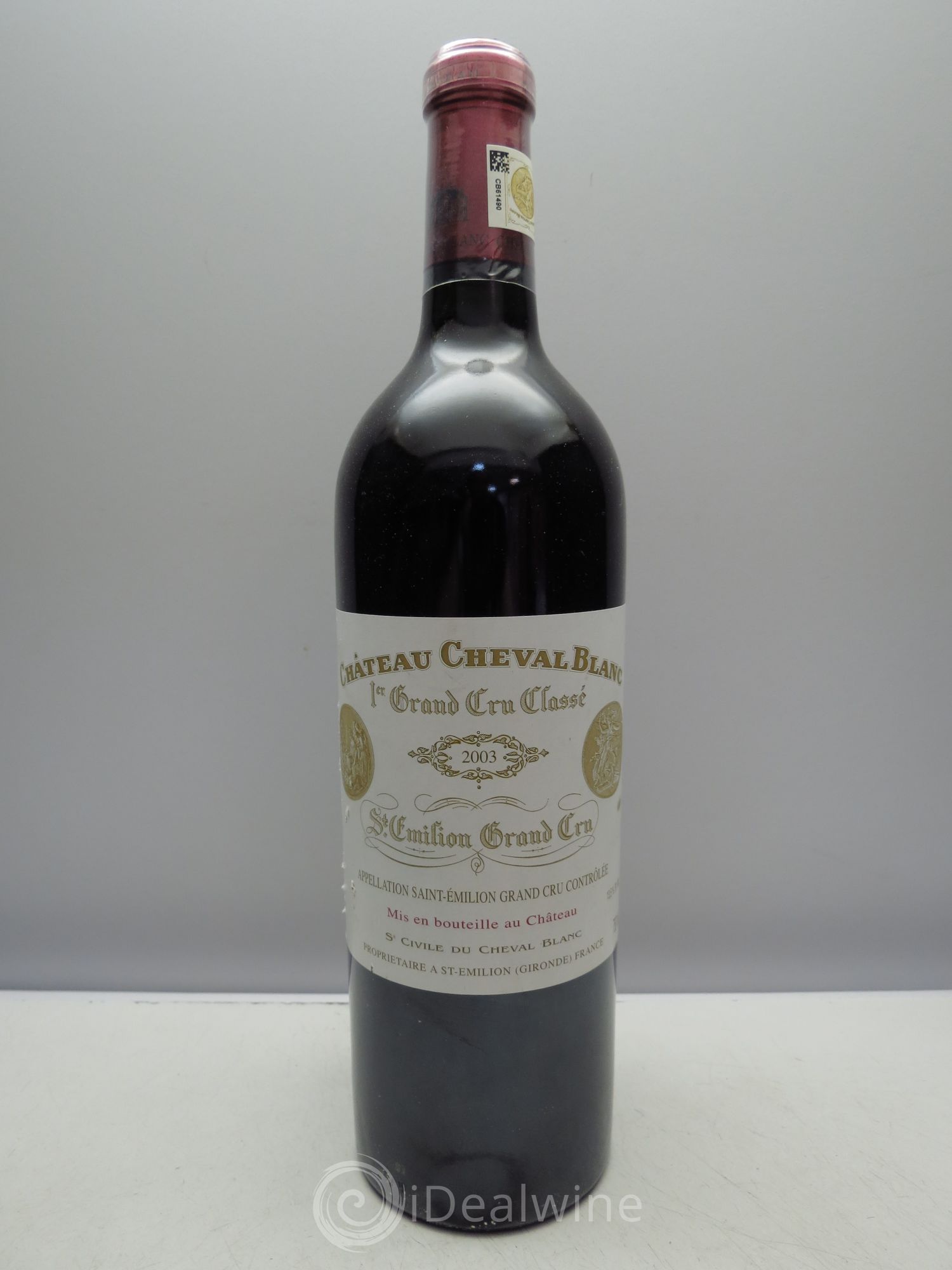 Château Cheval Blanc 1er Grand Cru Classé A 2003 - Lot de 1 bouteille - 0