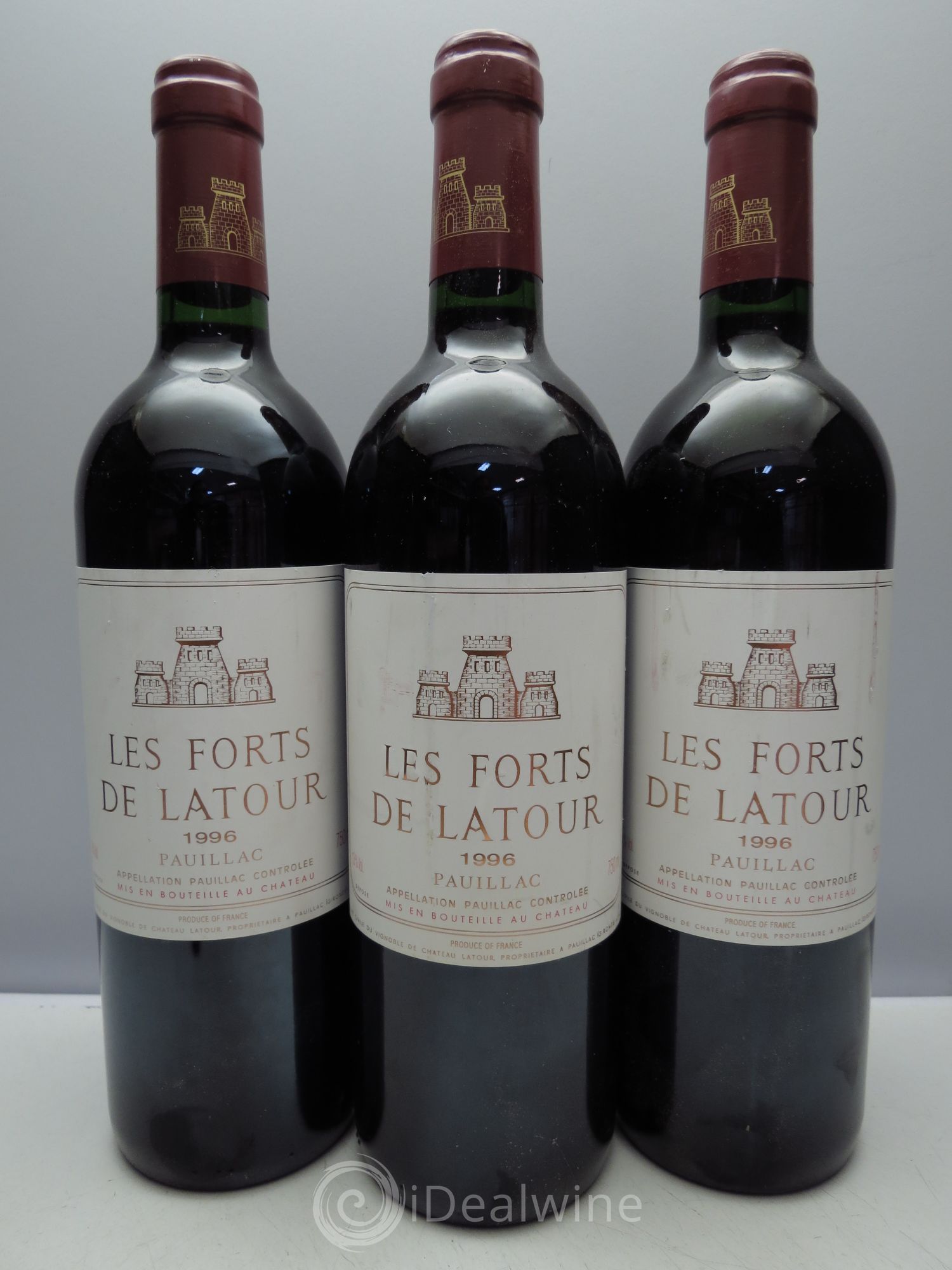 Les Forts de Latour Second Vin 1996 - Lot de 3 bouteilles - 0