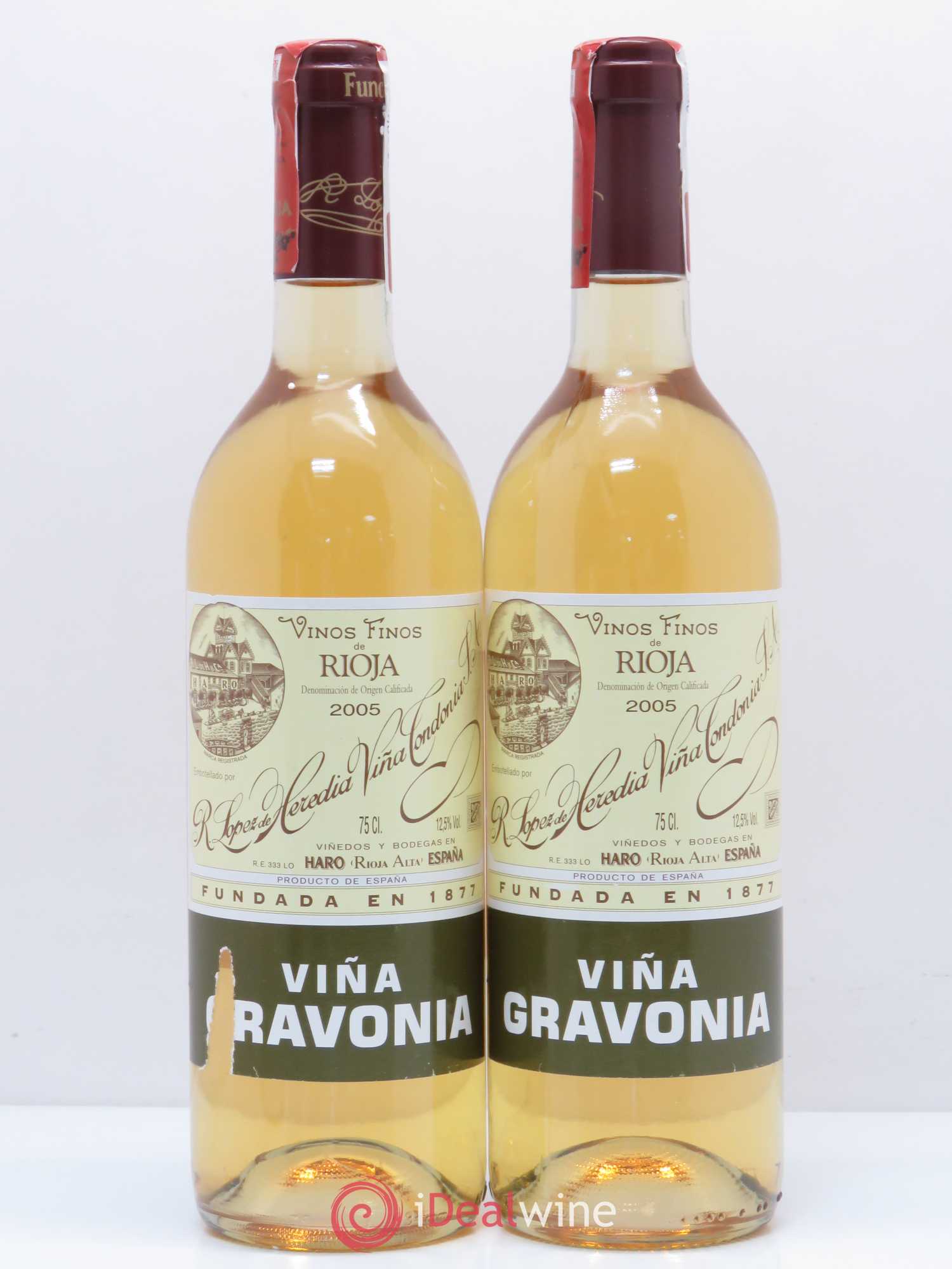Rioja DOCA Vina Gravonia Crianza Vina Tondonia R. Lopez de Heredia 2005 - Lot de 2 bouteilles - 0