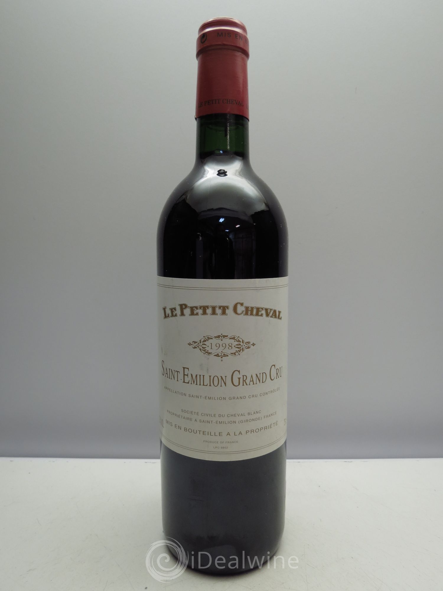 Le Petit Cheval Second Vin 1998 - Lot de 1 bouteille - 0