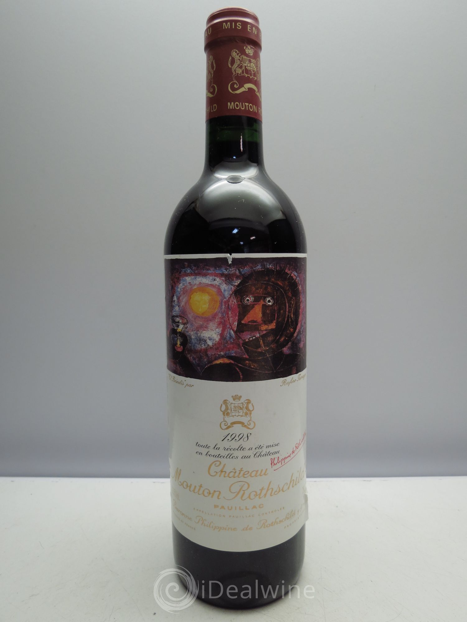 Château Mouton Rothschild 1er Grand Cru Classé 1998 - Lot de 1 bouteille - 0