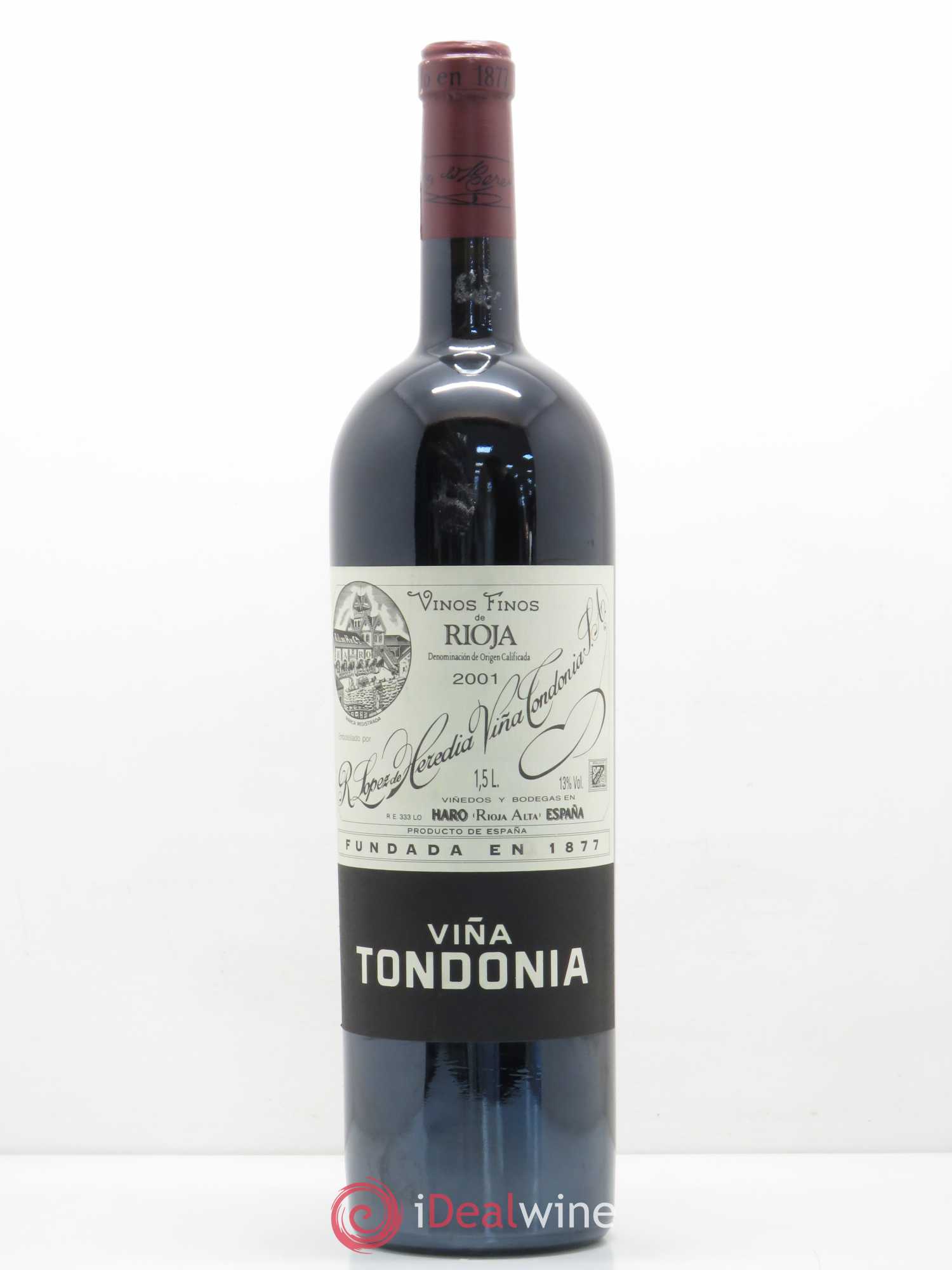 Rioja DOCA Reserva Vina Tondonia R. Lopez de Heredia 2001 - Lot de 1 magnum - 0