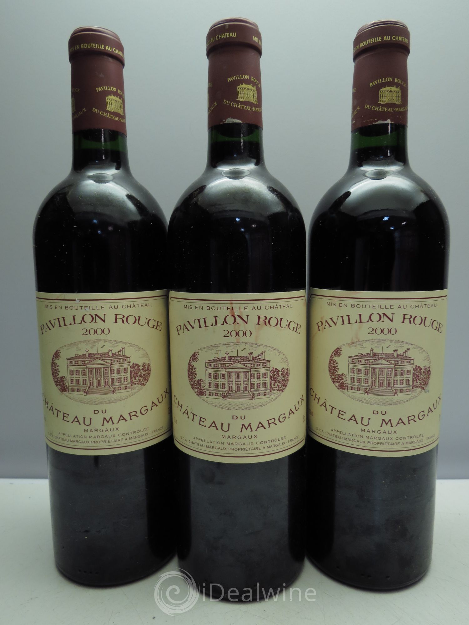 Pavillon Rouge du Château Margaux Second Vin 2000 - Lot de 3 bouteilles - 0