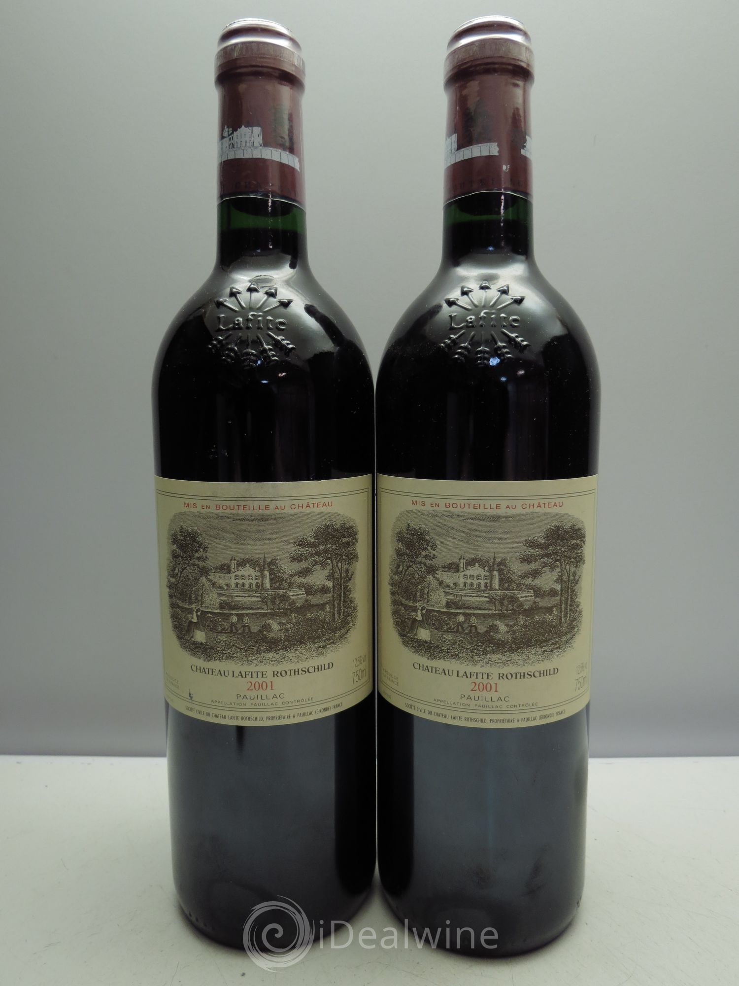 Château Lafite Rothschild 1er Grand Cru Classé 2001 - Lot de 2 bouteilles - 0