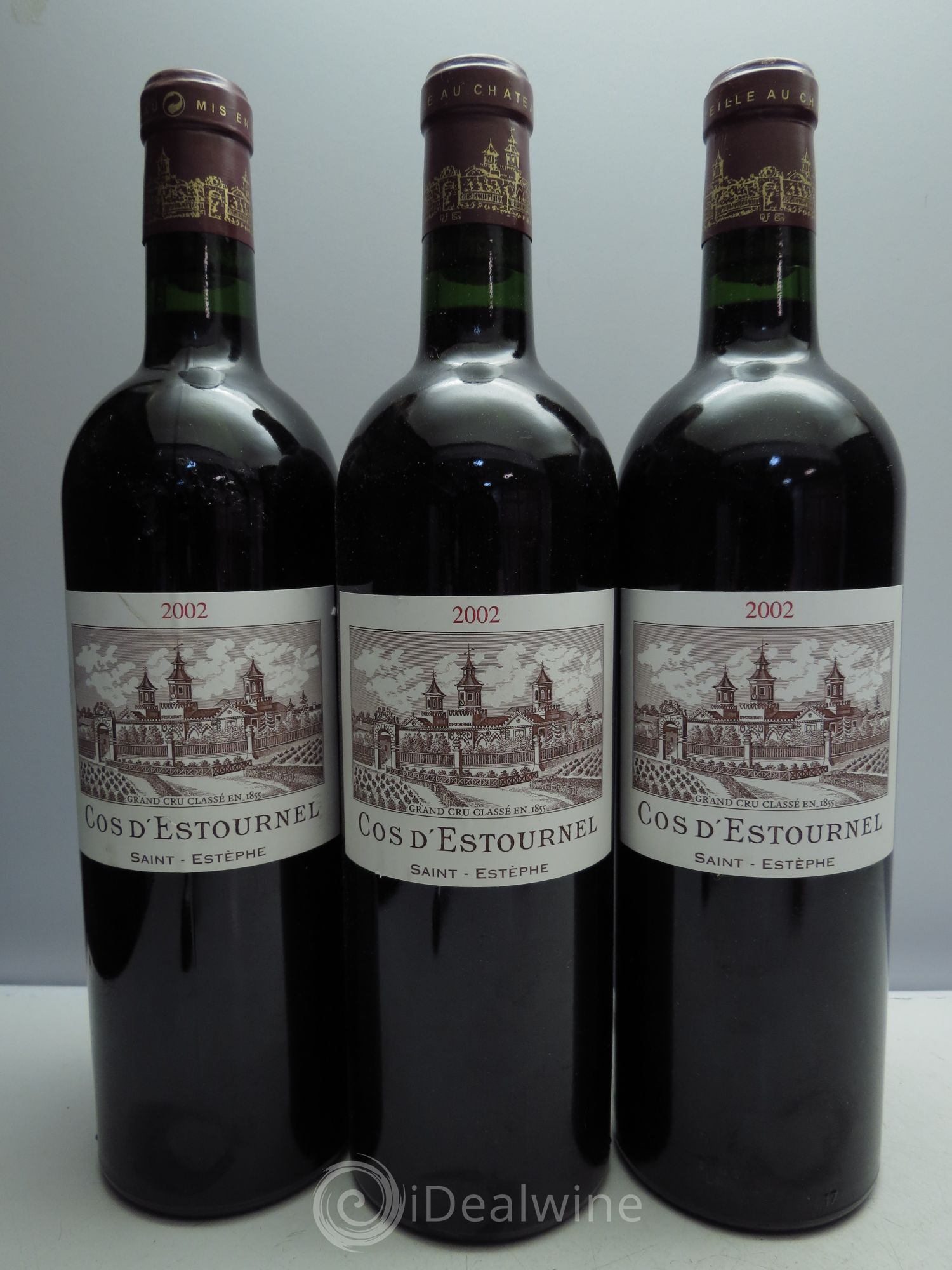 Cos d'Estournel 2ème Grand Cru Classé 2002 - Lot de 3 bouteilles - 0