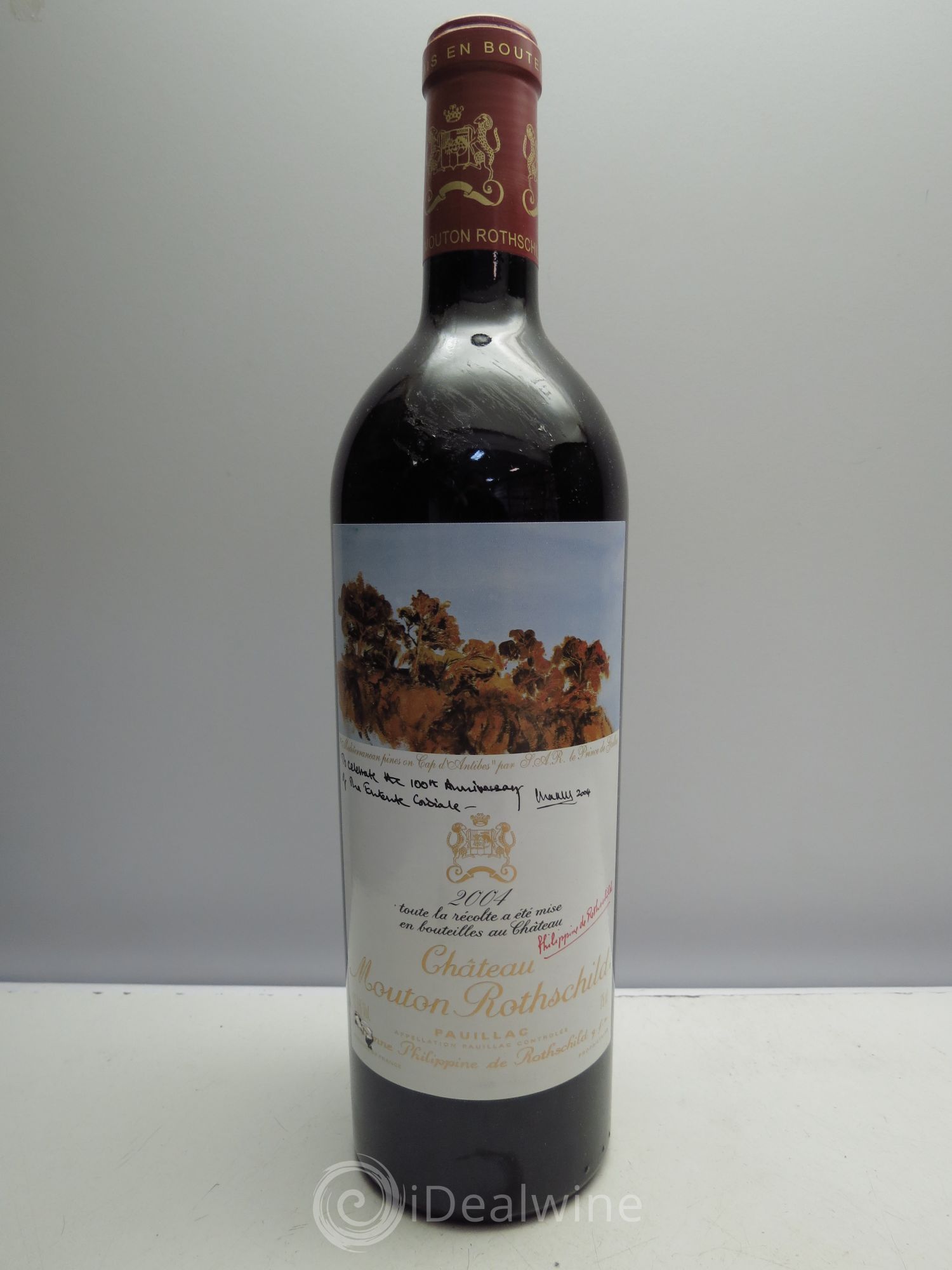 Château Mouton Rothschild 1er Grand Cru Classé 2004 - Lot de 1 bouteille - 0