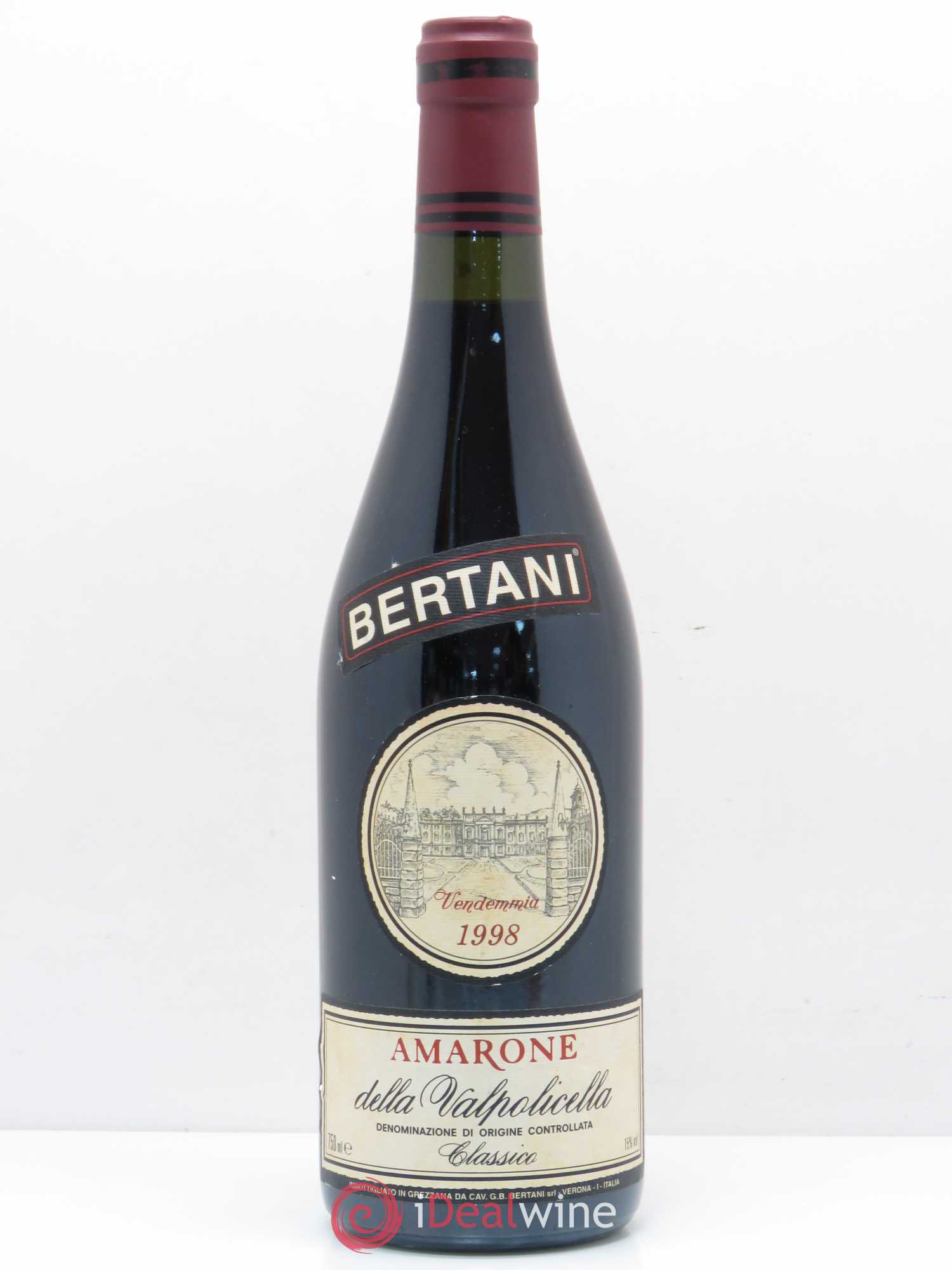 Amarone della Valpolicella DOC Bertani 1998 - Lot de 1 bouteille - 0