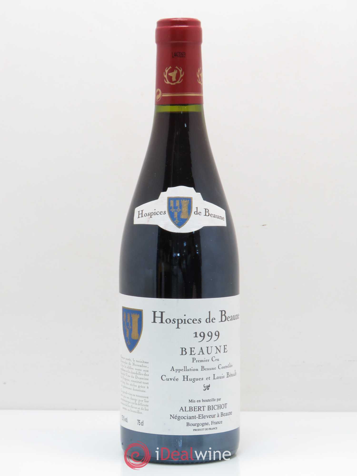 Beaune 1er Cru Hospices de Beaune Cuvée Hugues et Louis Betault Albert Bichot 1999 - Posten von 1 Flasche - 0