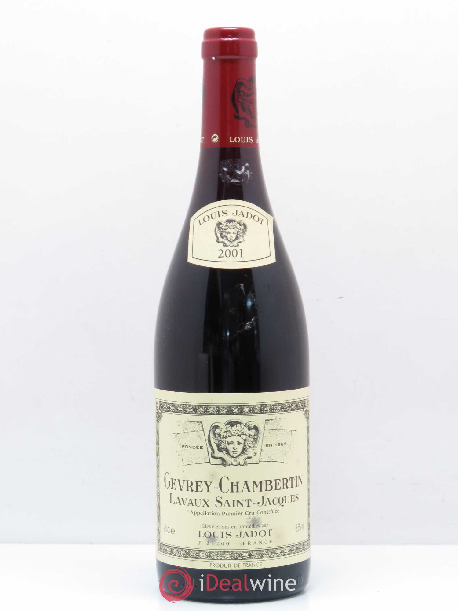 Gevrey-Chambertin 1er Cru Lavaux Saint Jacques Maison Louis Jadot 2001 - Lot de 1 bouteille - 0
