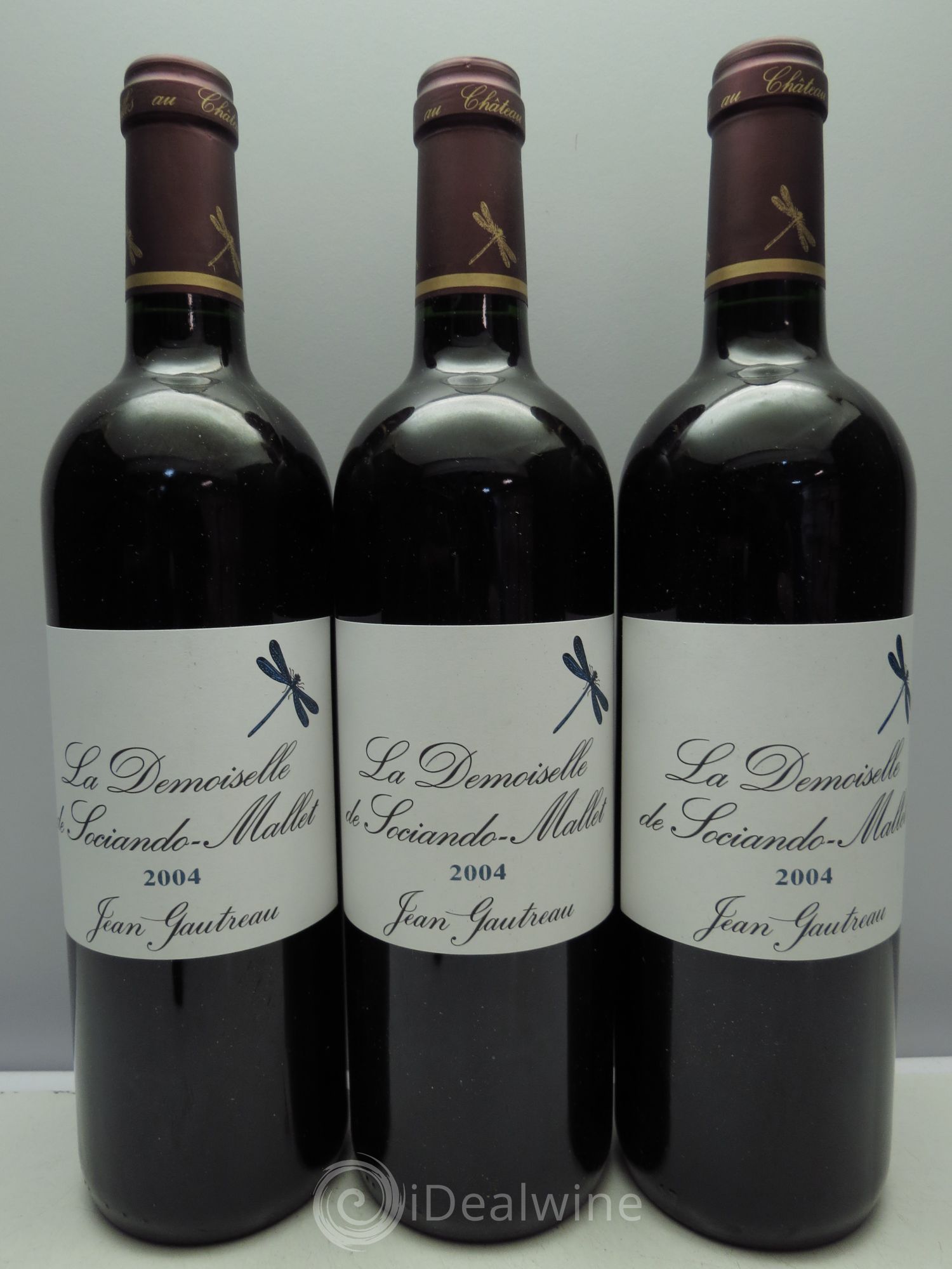 Demoiselle de Sociando Mallet Second Vin 2004 - Lot de 3 bouteilles - 0