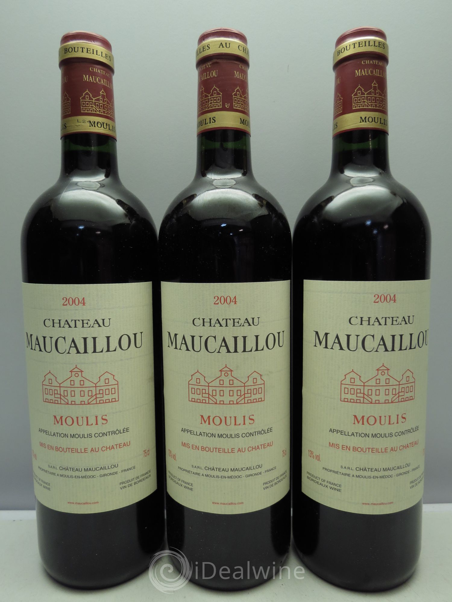 Château Maucaillou 2004 - Lot de 3 bouteilles - 0