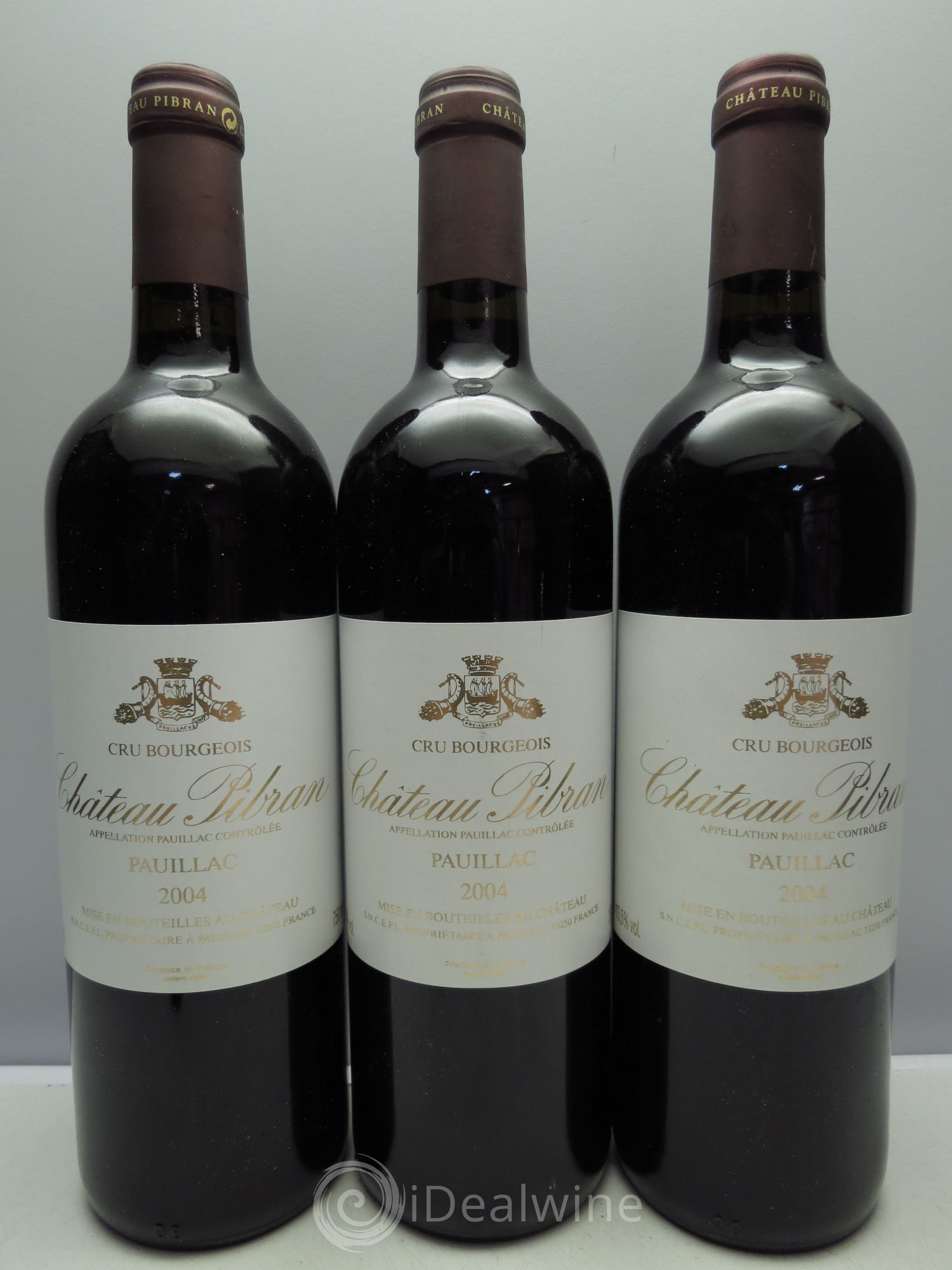 Château Pibran 2004 - Lot de 3 bouteilles - 0