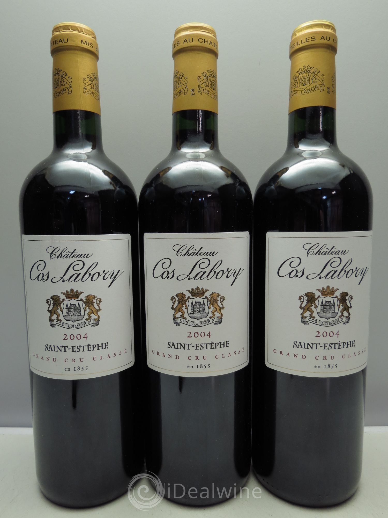 Château Cos Labory 5ème Grand Cru Classé 2004 - Lot de 3 bouteilles - 0