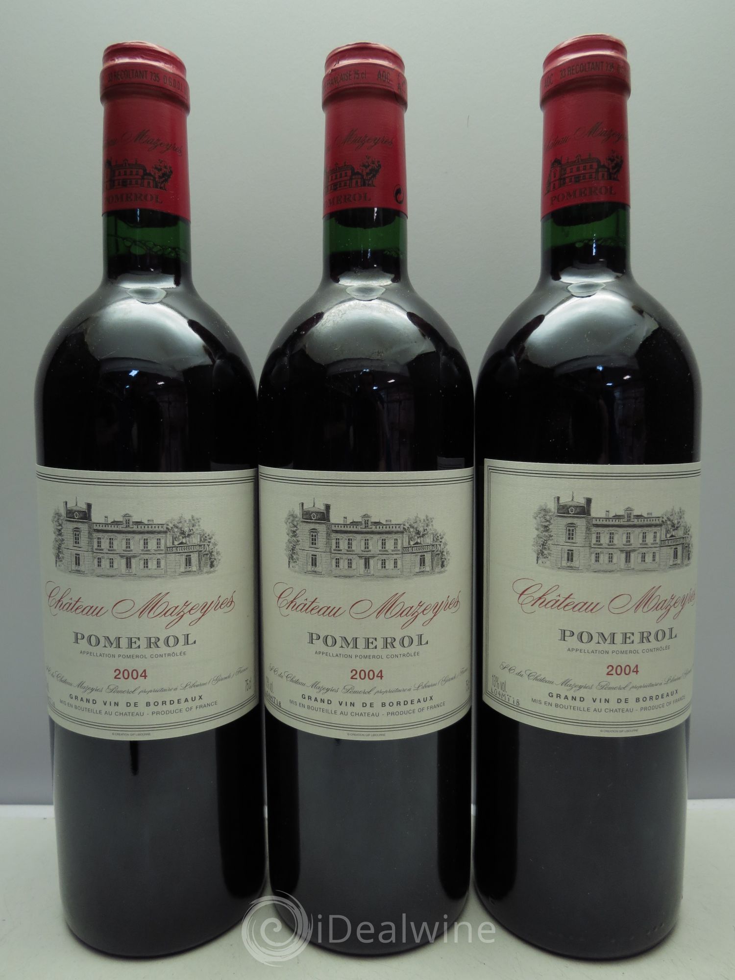 Château Mazeyres 2004 - Lot de 3 bouteilles - 0