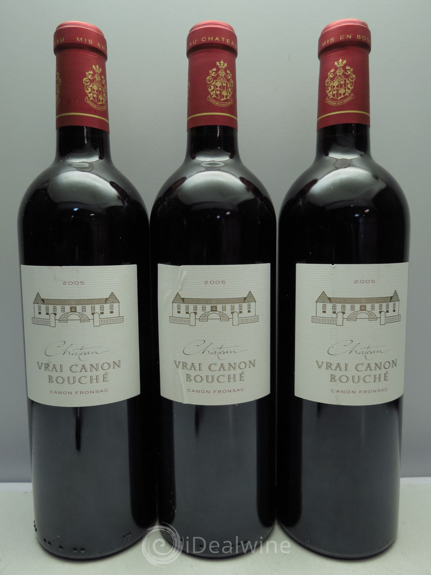 Canon-Fronsac Château Vrai Canon Bouché 2005 - Lot de 3 bouteilles - 0