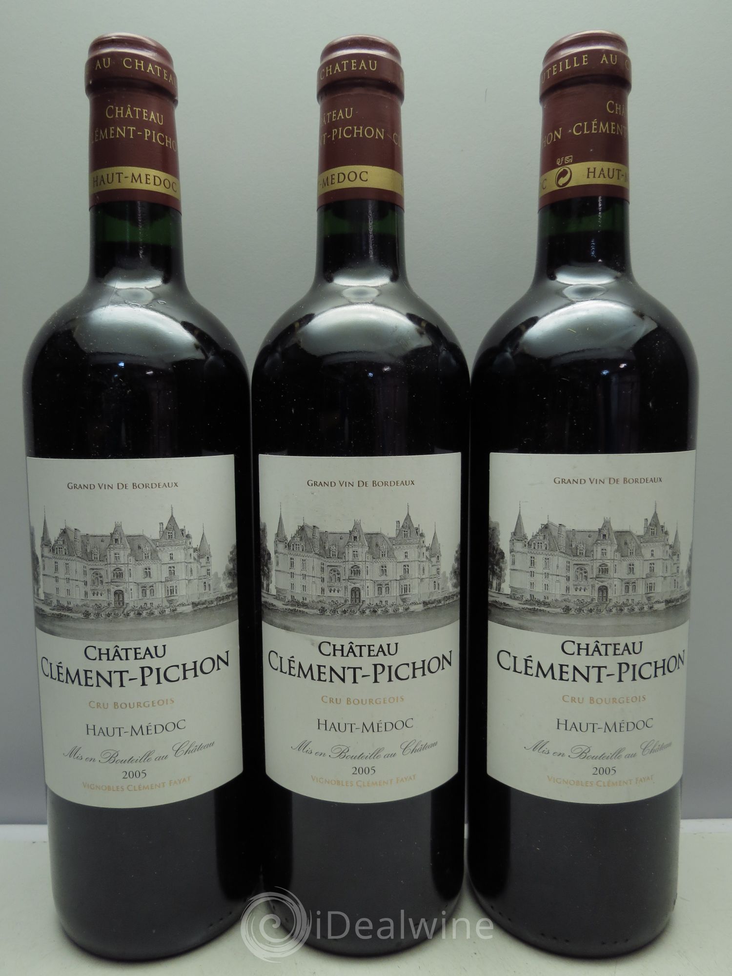 Château Clément-Pichon Cru Bourgeois 2005 - Lot de 3 bouteilles - 0