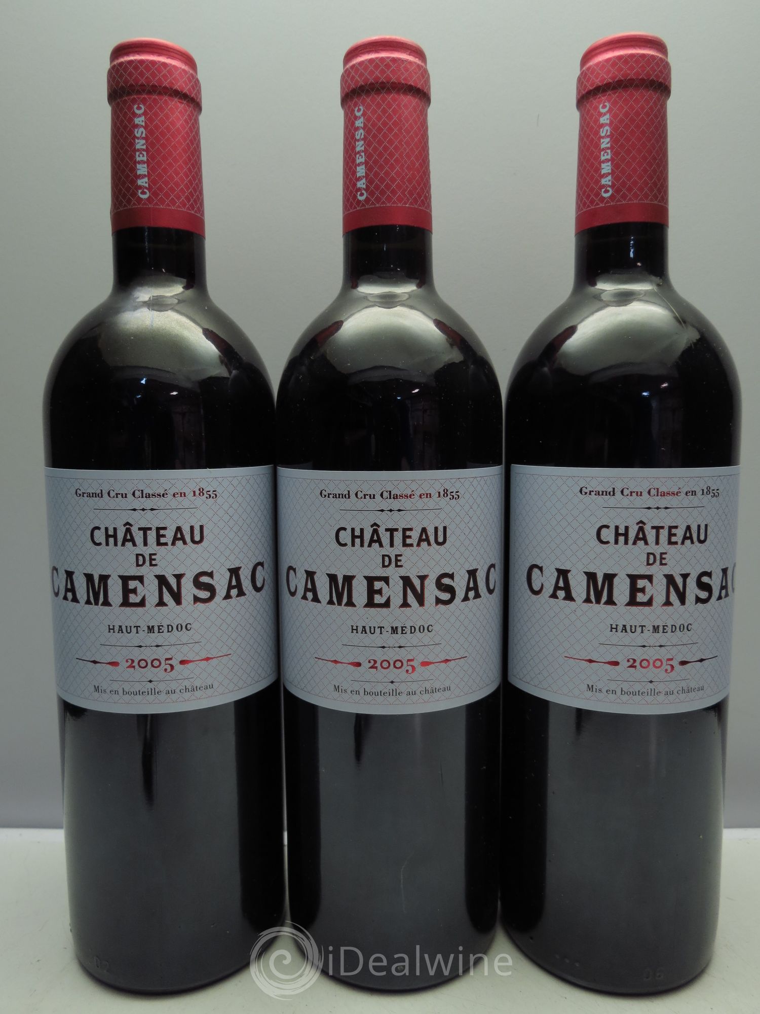 Château Camensac 5ème Grand Cru Classé 2005 - Lot de 3 bouteilles - 0