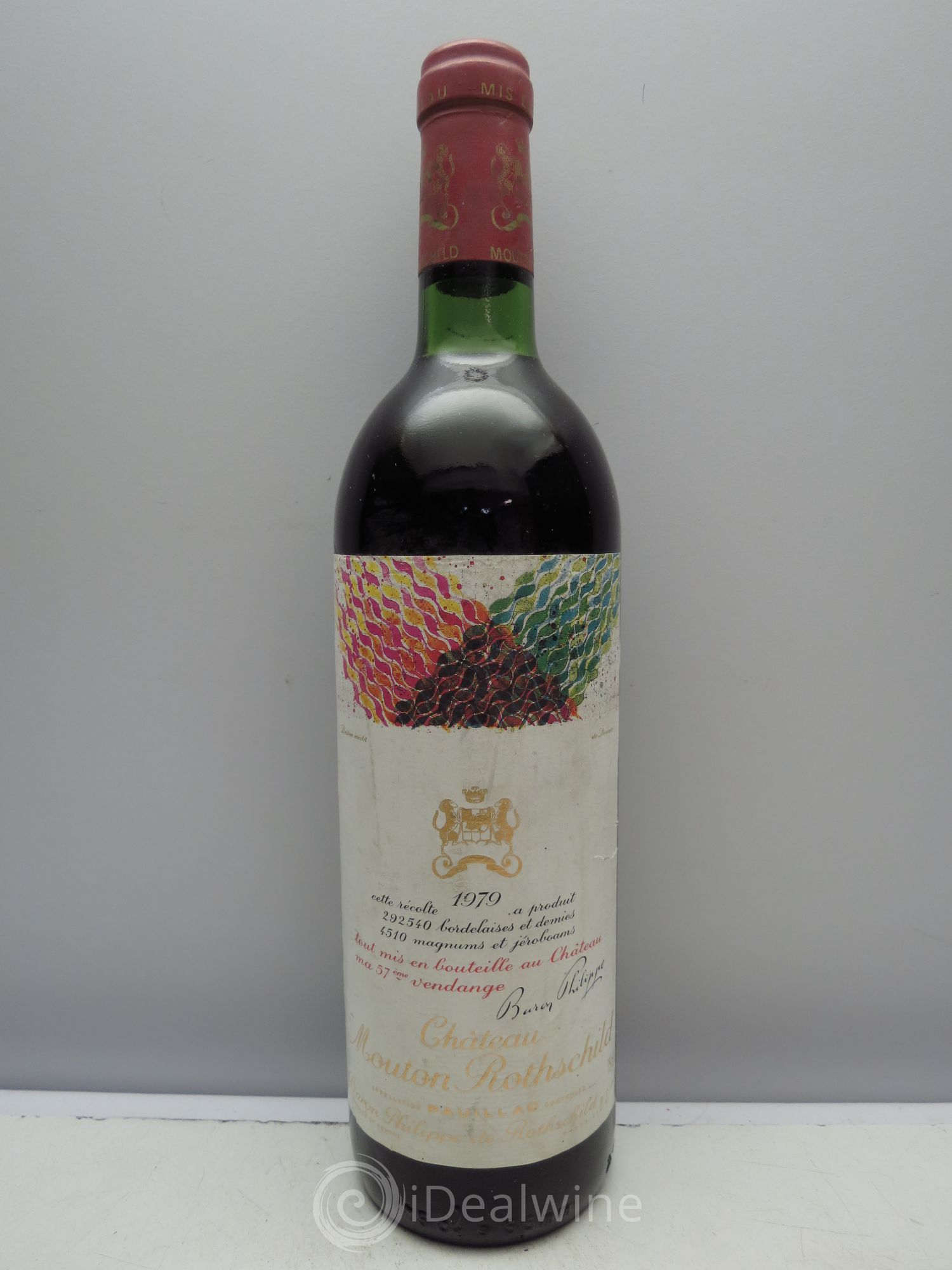 Château Mouton Rothschild 1er Grand Cru Classé 1979 - Lot de 1 bouteille - 0