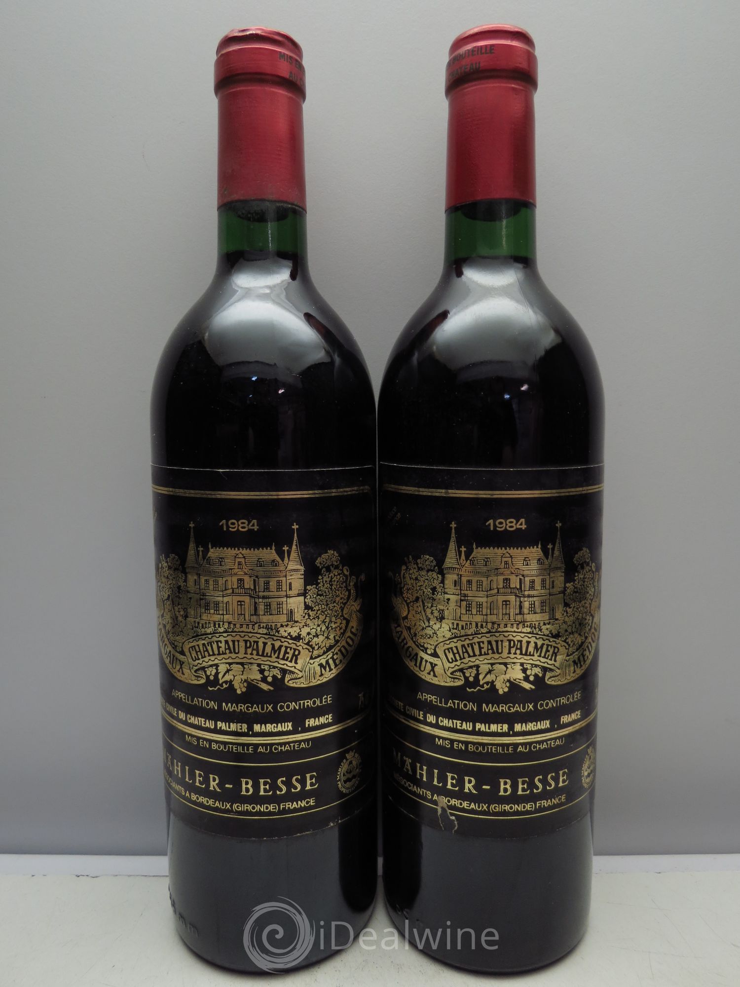 Château Palmer 3ème Grand Cru Classé 1984 - Lot de 2 bouteilles - 0