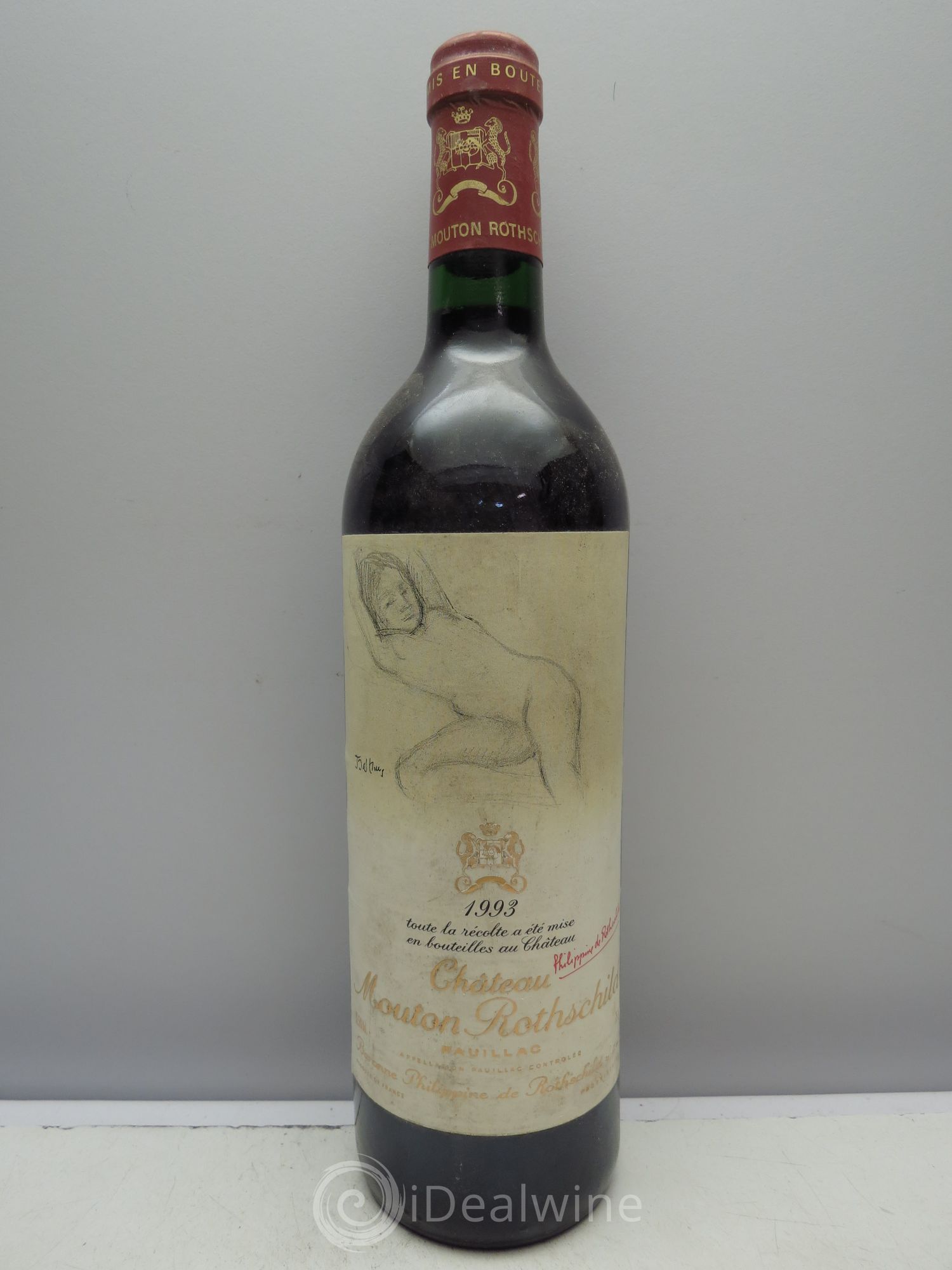Château Mouton Rothschild 1er Grand Cru Classé 1993 - Lot de 1 bouteille - 0
