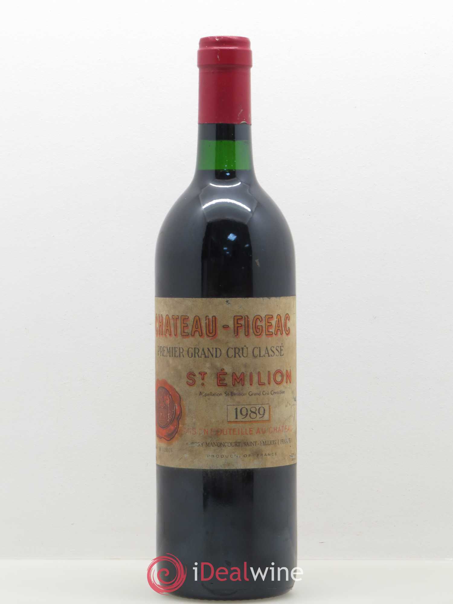 Château Figeac 1er Grand Cru Classé A 1989 - Lot de 1 bouteille - 0