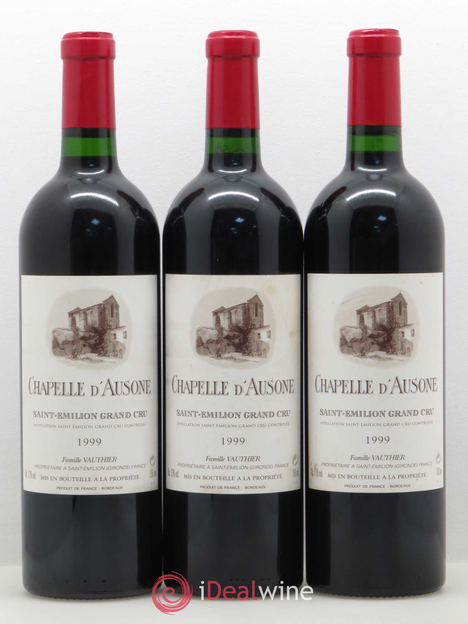 Chapelle d'Ausone Second Vin 1999 - Lot de 3 bouteilles - 0