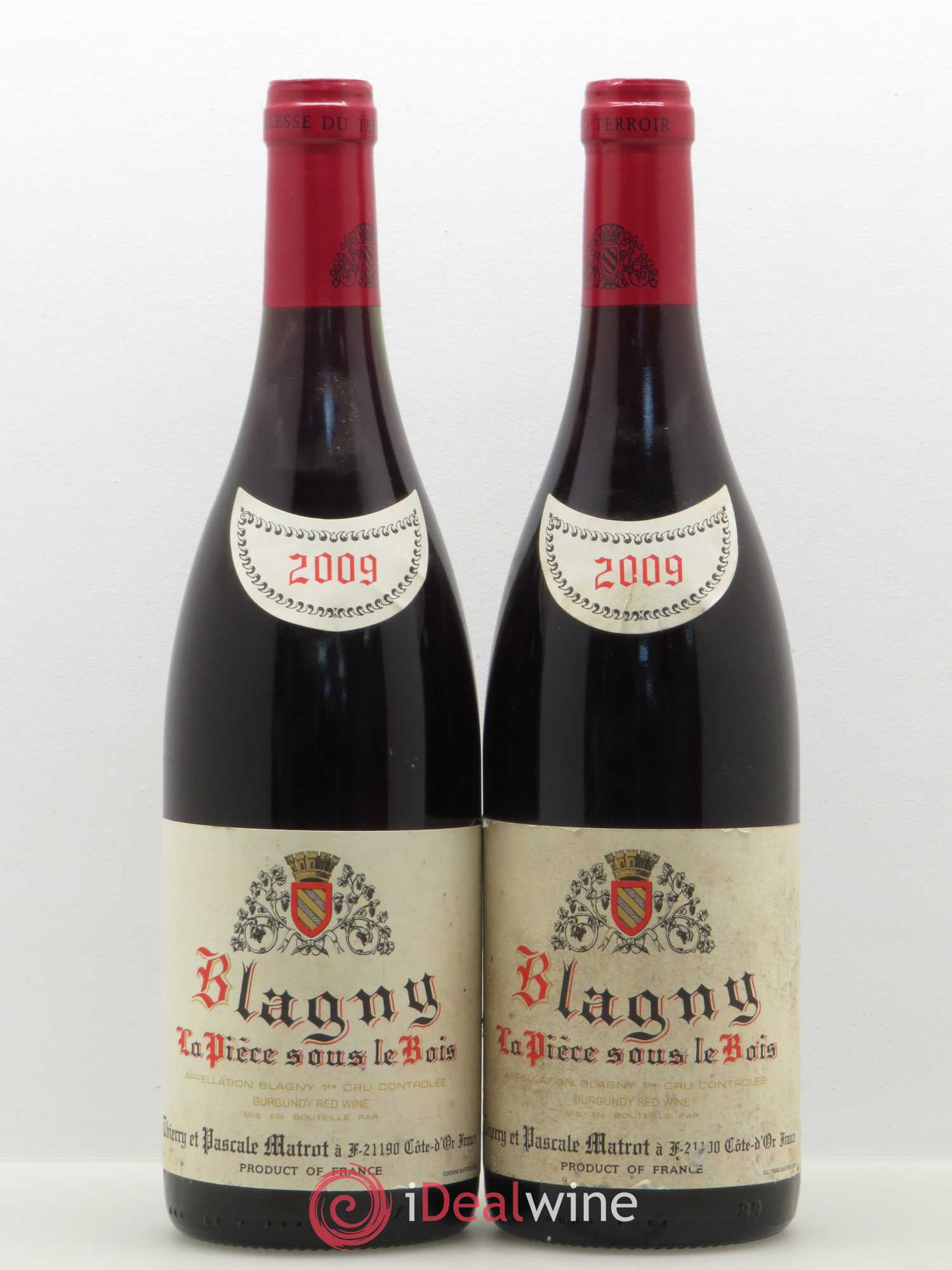 Blagny 1er Cru La pièce sous le bois Domaine Matrot 2009 - Posten von 2 Flaschen - 0