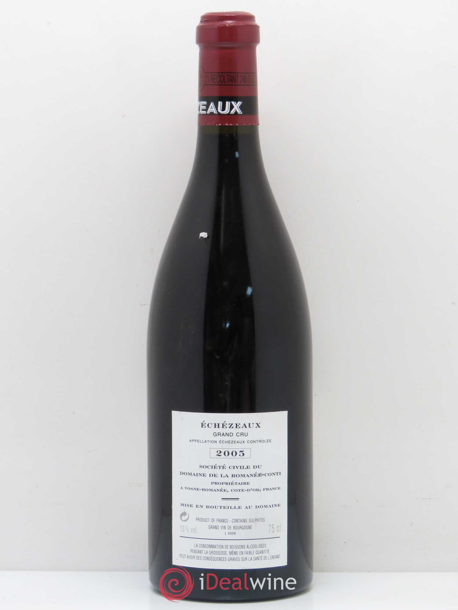 Echezeaux Grand Cru Domaine de la Romanée-Conti 2005 - Lot de 1 bouteille - 1