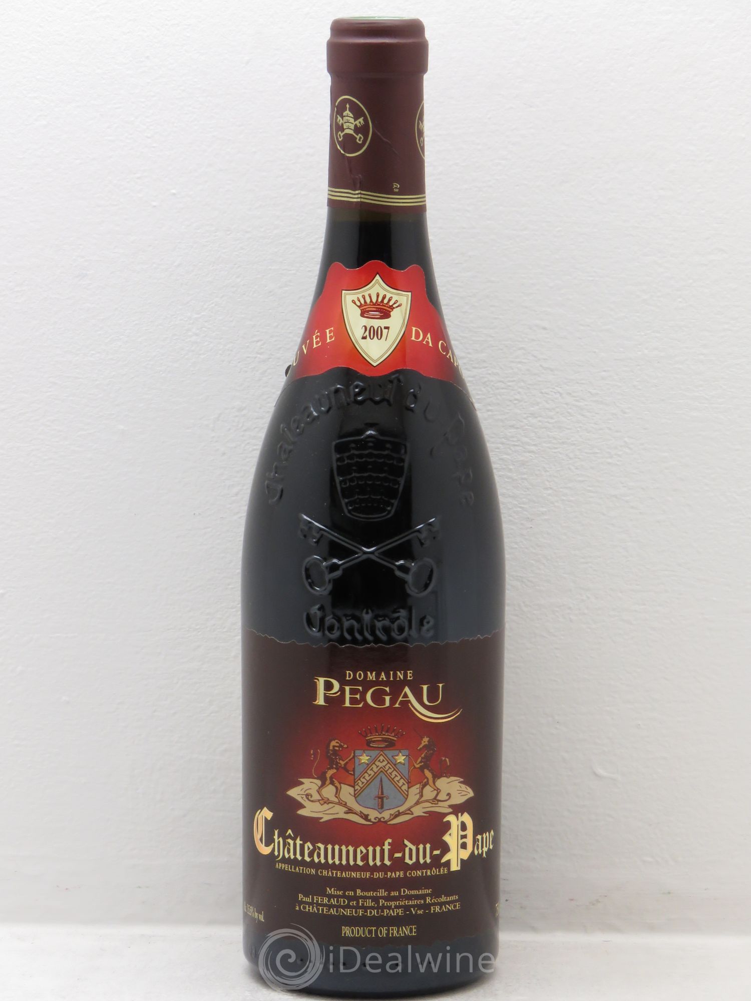 Châteauneuf-du-Pape Domaine du Pégau Cuvée Da Capo Paul et Laurence Féraud 2007 - Lot de 1 bouteille - 0