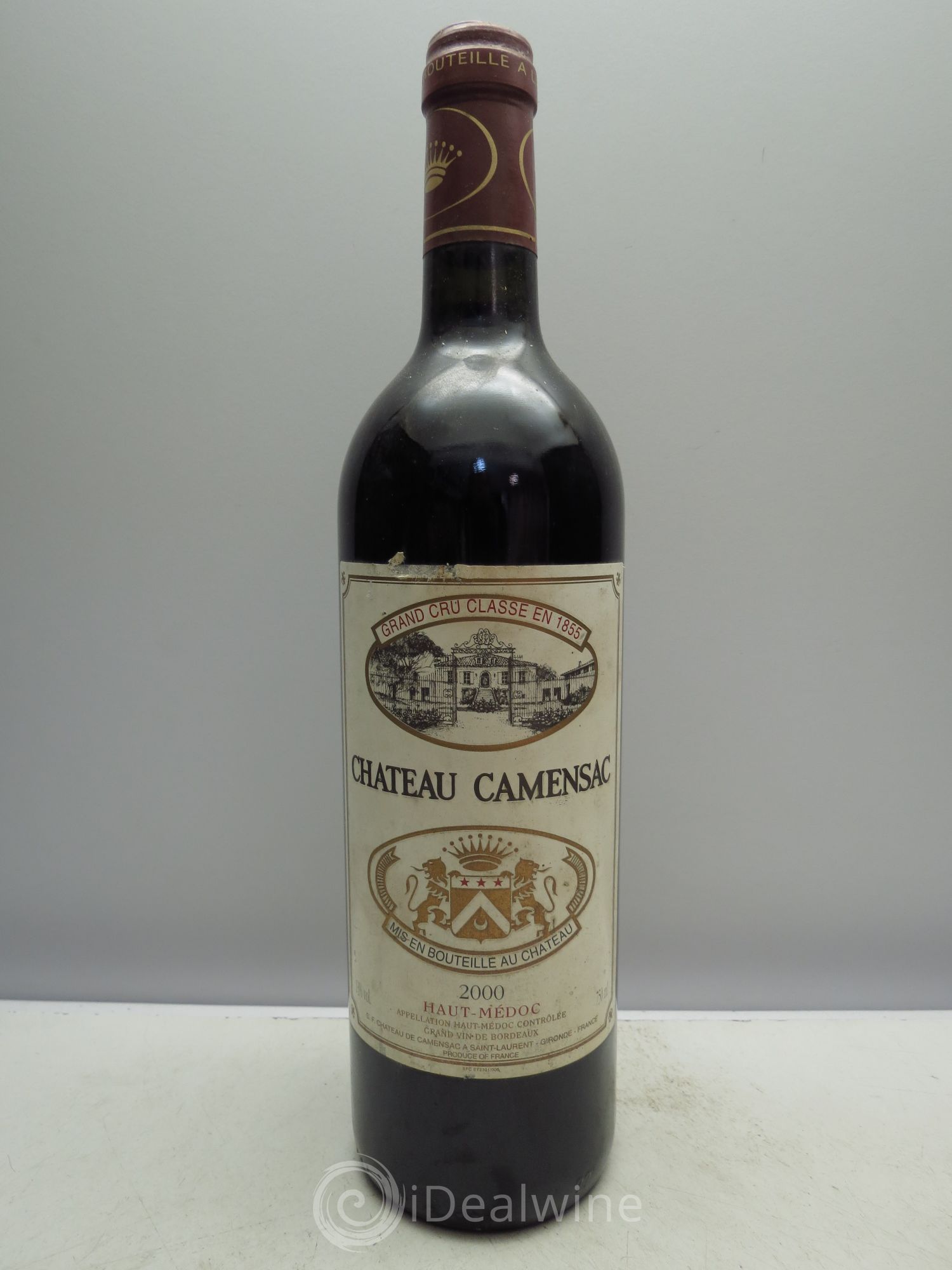 Château Camensac 5ème Grand Cru Classé 2000 - Lot de 1 bouteille - 0