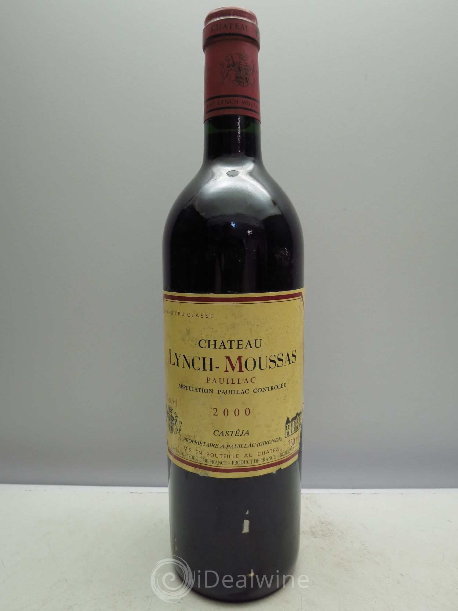 Château Lynch Moussas 5ème Grand Cru Classé 2000 - Lot de 1 bouteille - 0