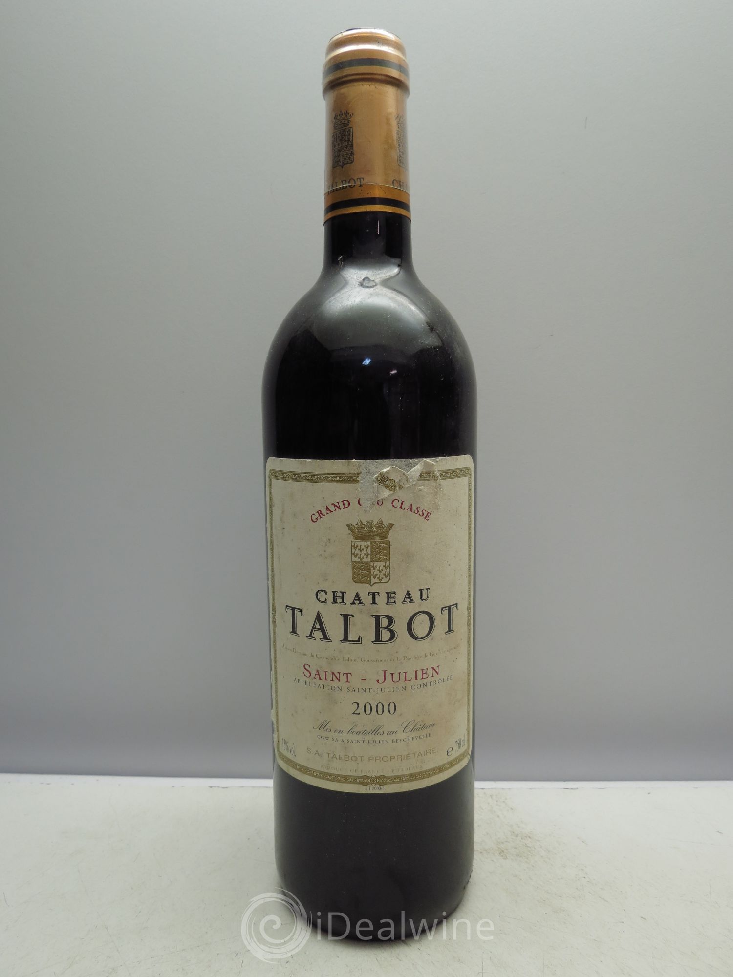 Château Talbot 4ème Grand Cru Classé 2000 - Lot de 1 bouteille - 0