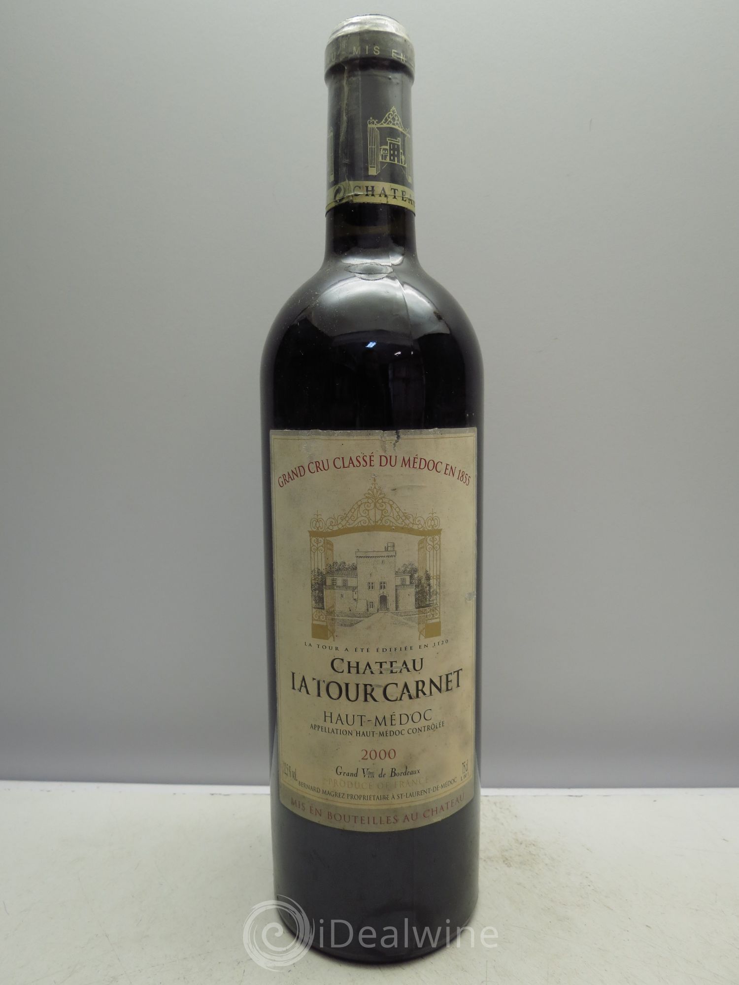 Château la Tour Carnet 4ème Grand Cru Classé 2000 - Lot de 1 bouteille - 0