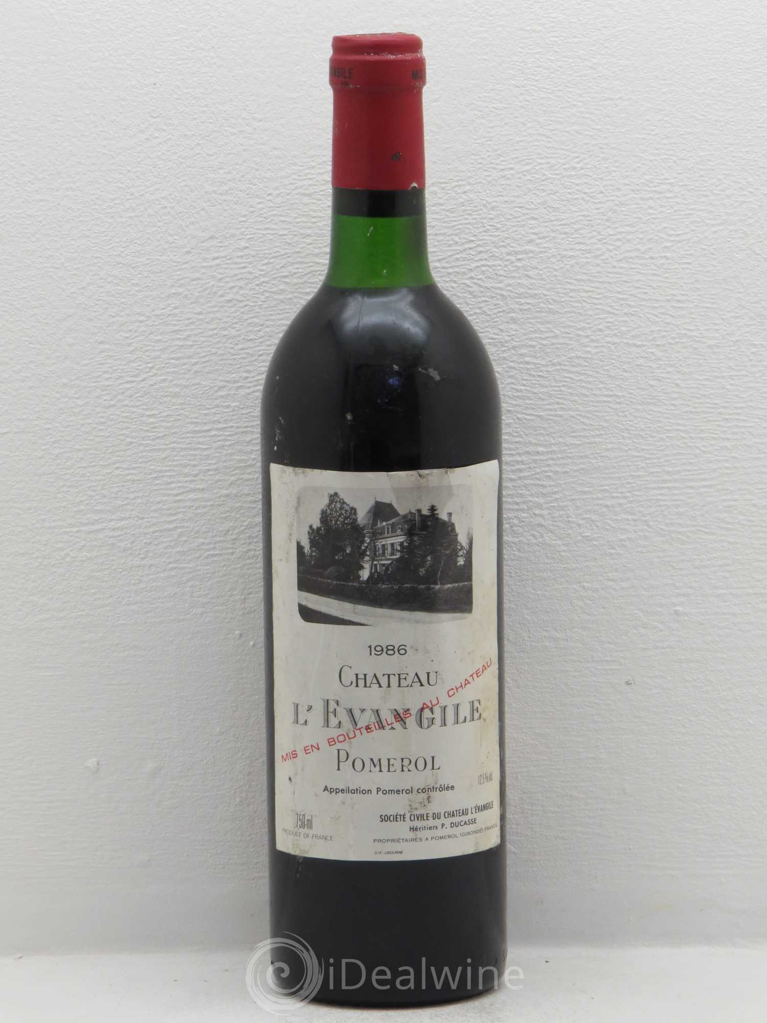 Château l' Évangile 1986 - Lot de 1 bouteille - 0