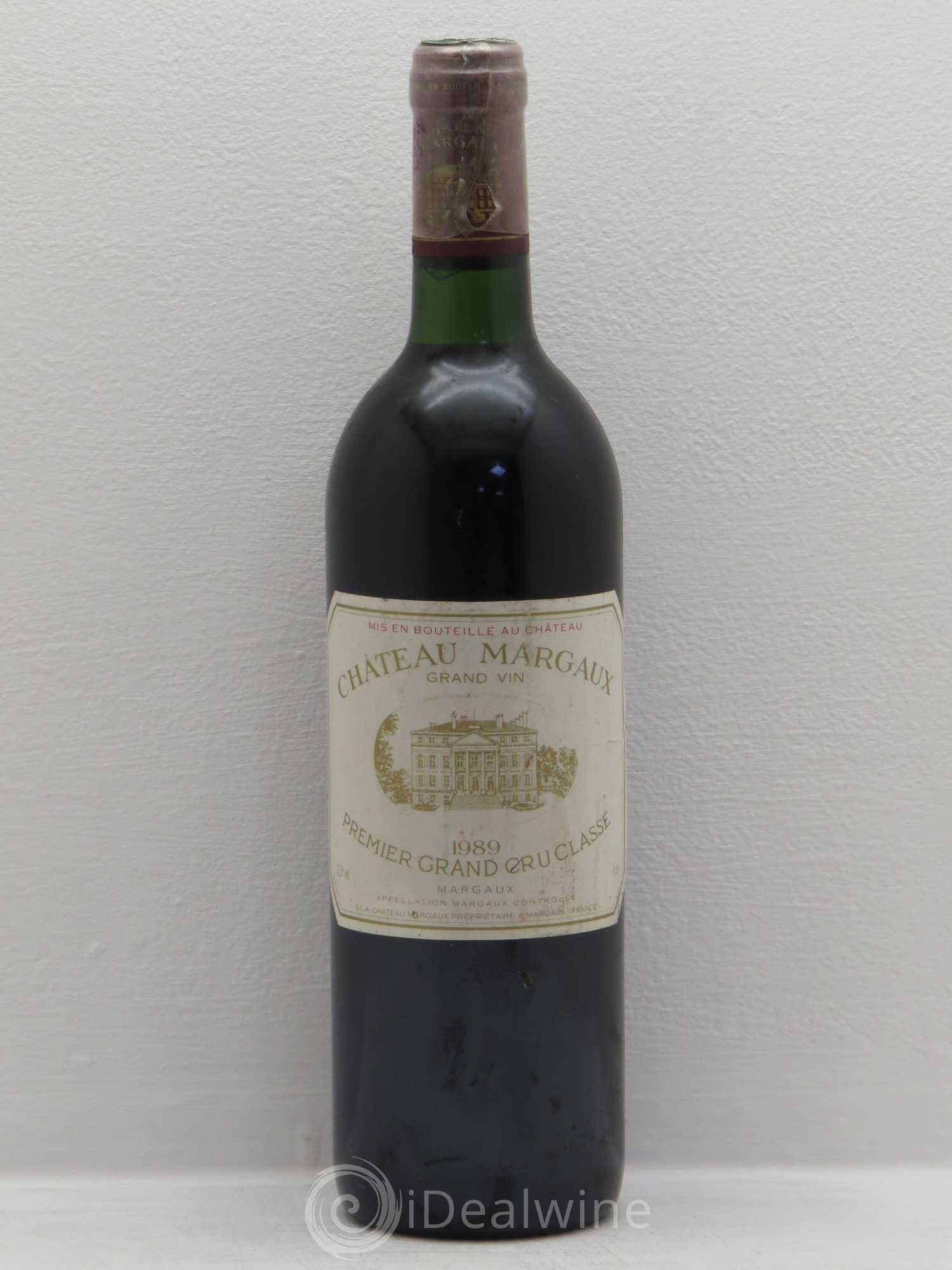 Château Margaux 1er Grand Cru Classé 1989 - Lot de 1 bouteille - 0