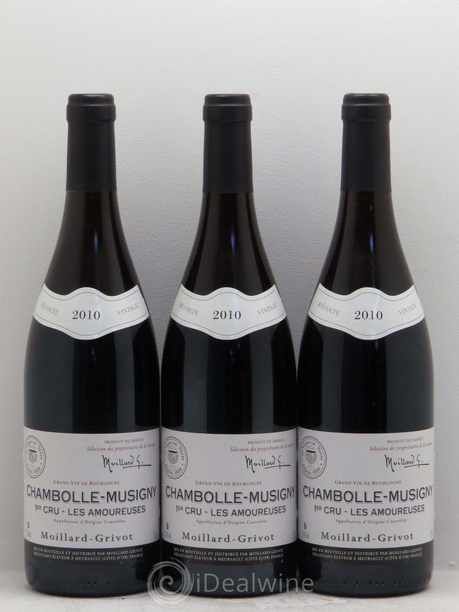 Chambolle-Musigny 1er Cru Les Amoureuses Moillard-Grivot 2010 - Lot de 3 bouteilles - 0