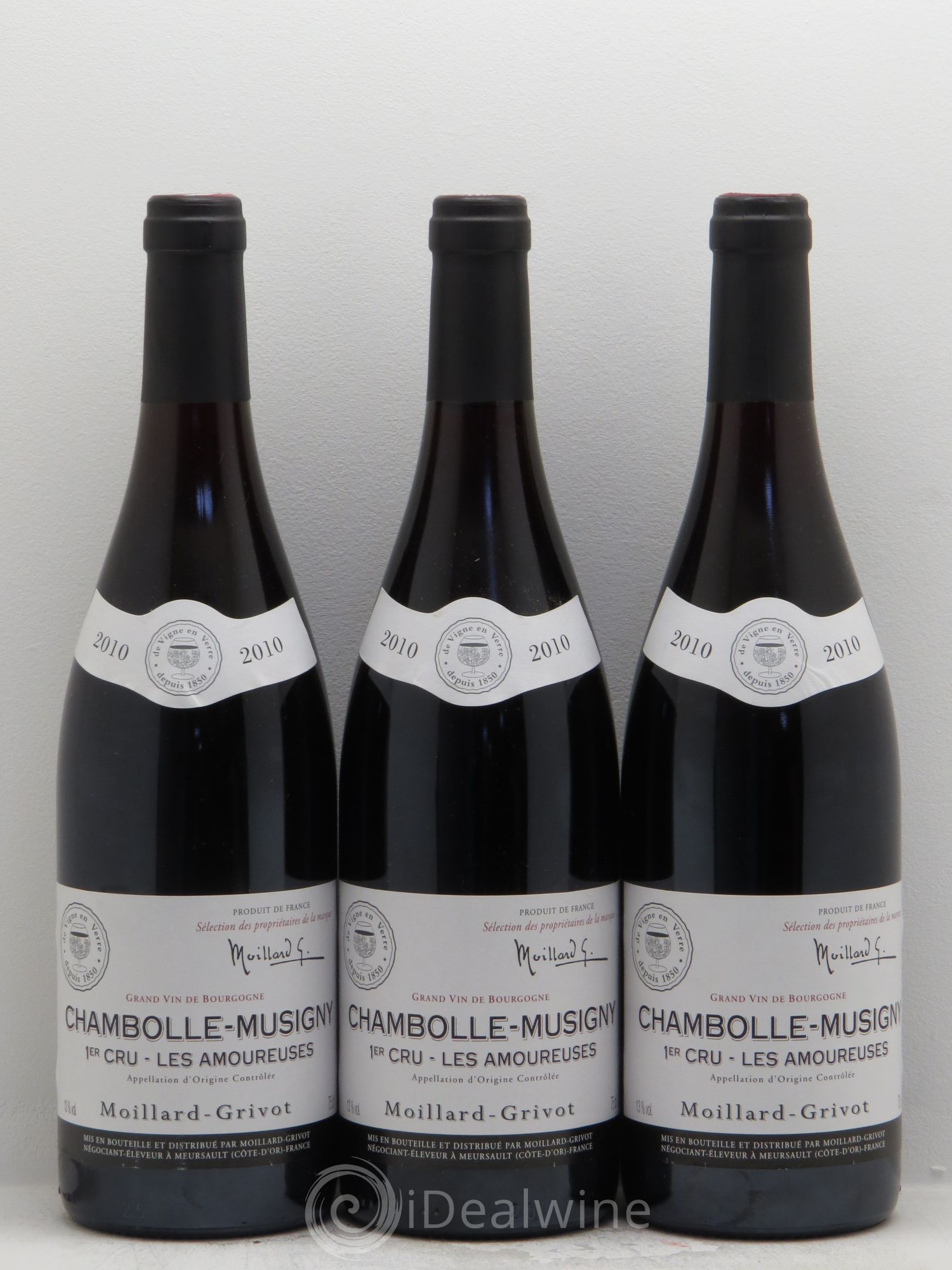 Chambolle-Musigny 1er Cru Les Amoureuses Moillard-Grivot 2010 - Lot de 3 bouteilles - 0