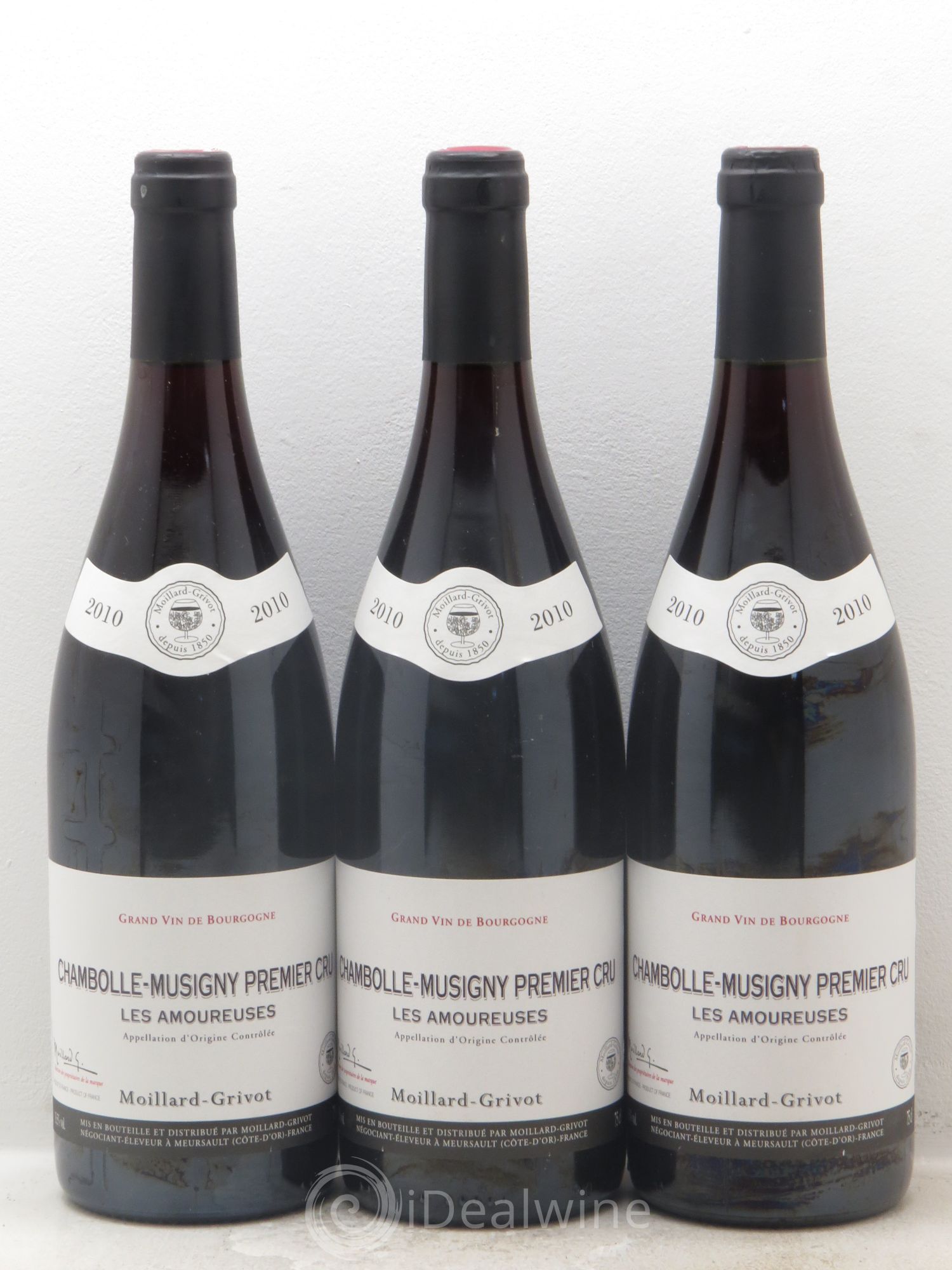 Chambolle-Musigny 1er Cru Moillard-Grivot 2010 - Lot de 3 bouteilles - 0