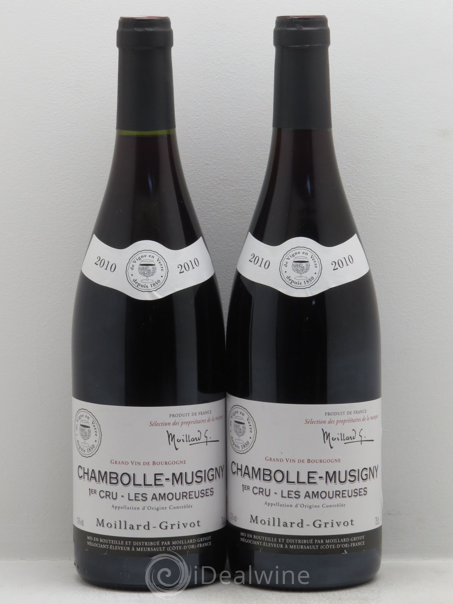 Chambolle-Musigny 1er Cru Négoce Moillard Grivot 2010 - Lot de 2 bouteilles - 0