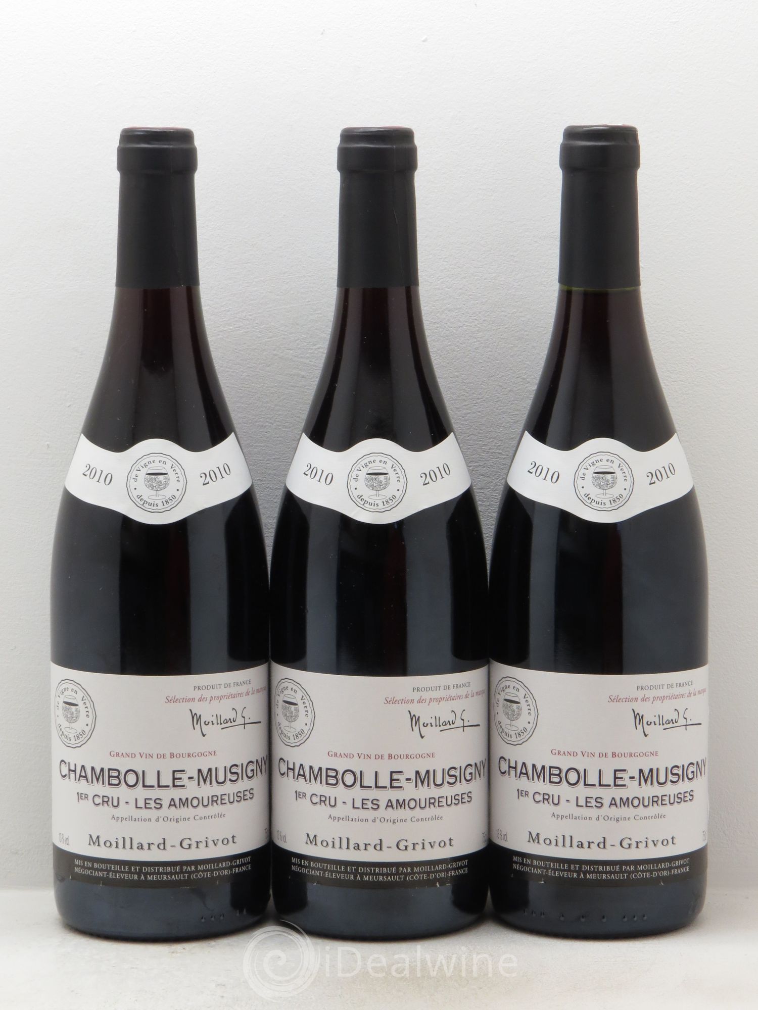 Chambolle-Musigny 1er Cru Moillard-Grivot 2010 - Lot de 3 bouteilles - 0