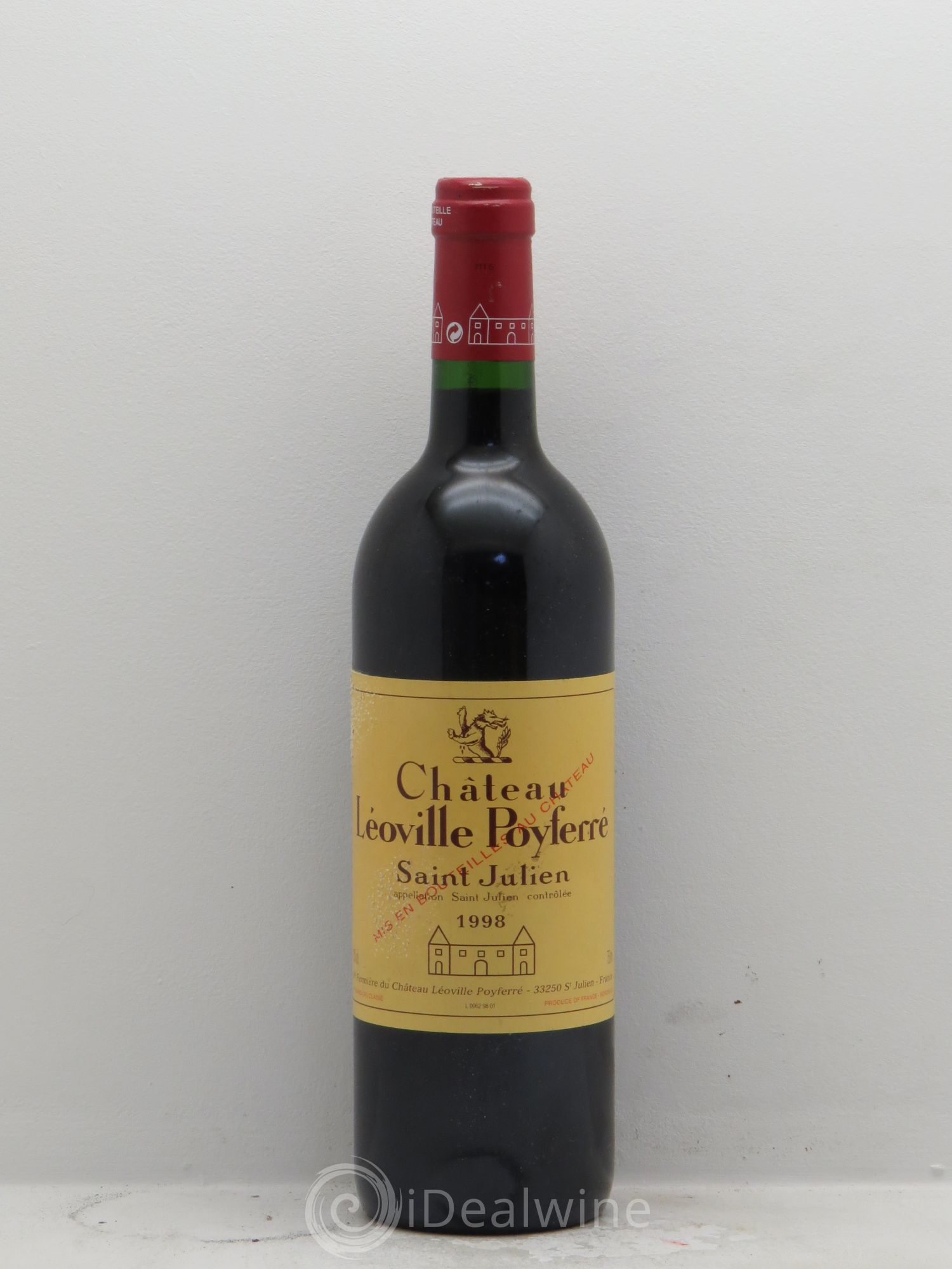Château Léoville Poyferré 2ème Grand Cru Classé 1998 - Lot de 1 bouteille - 0