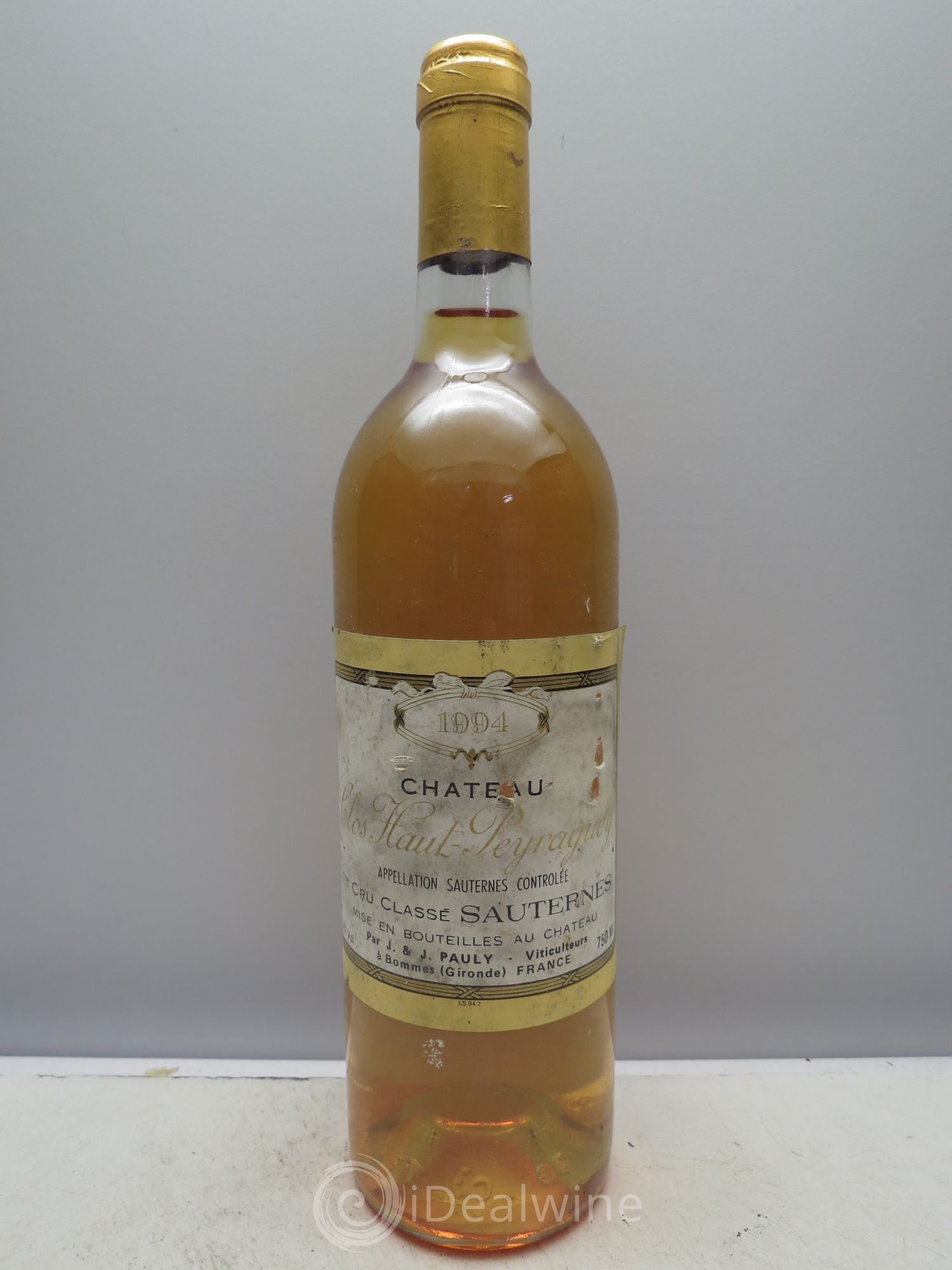 Clos Haut-Peyraguey 1er Grand Cru Classé 1994 - Lotto di 1 bottiglia - 0