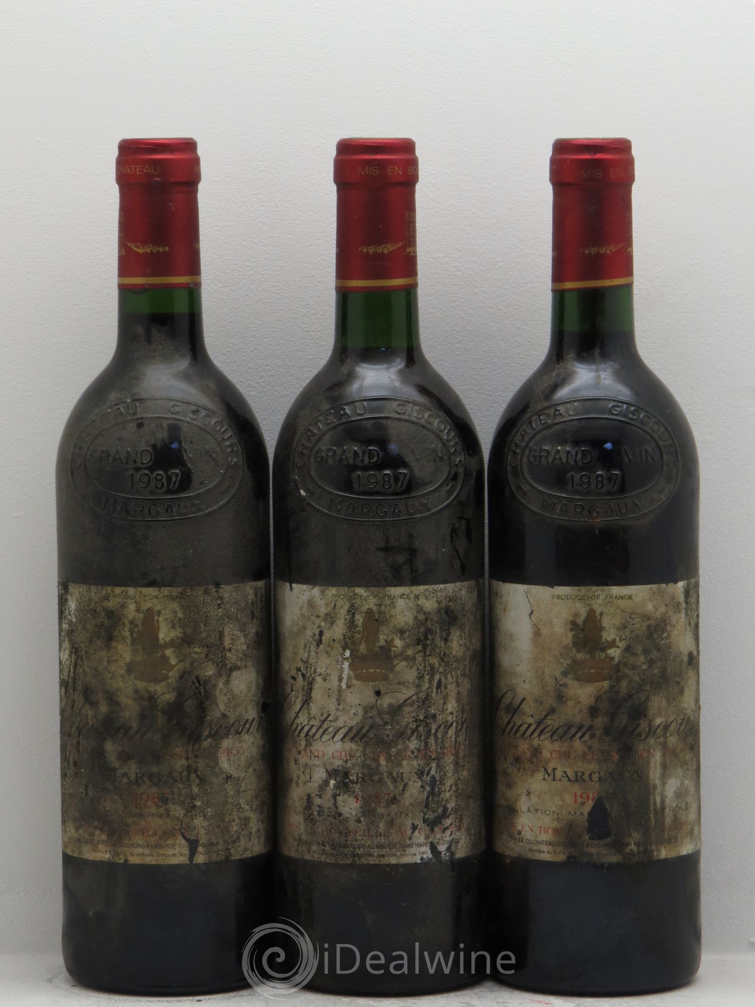 Château Giscours 3ème Grand Cru Classé 1987 - Lot de 3 bouteilles - 0