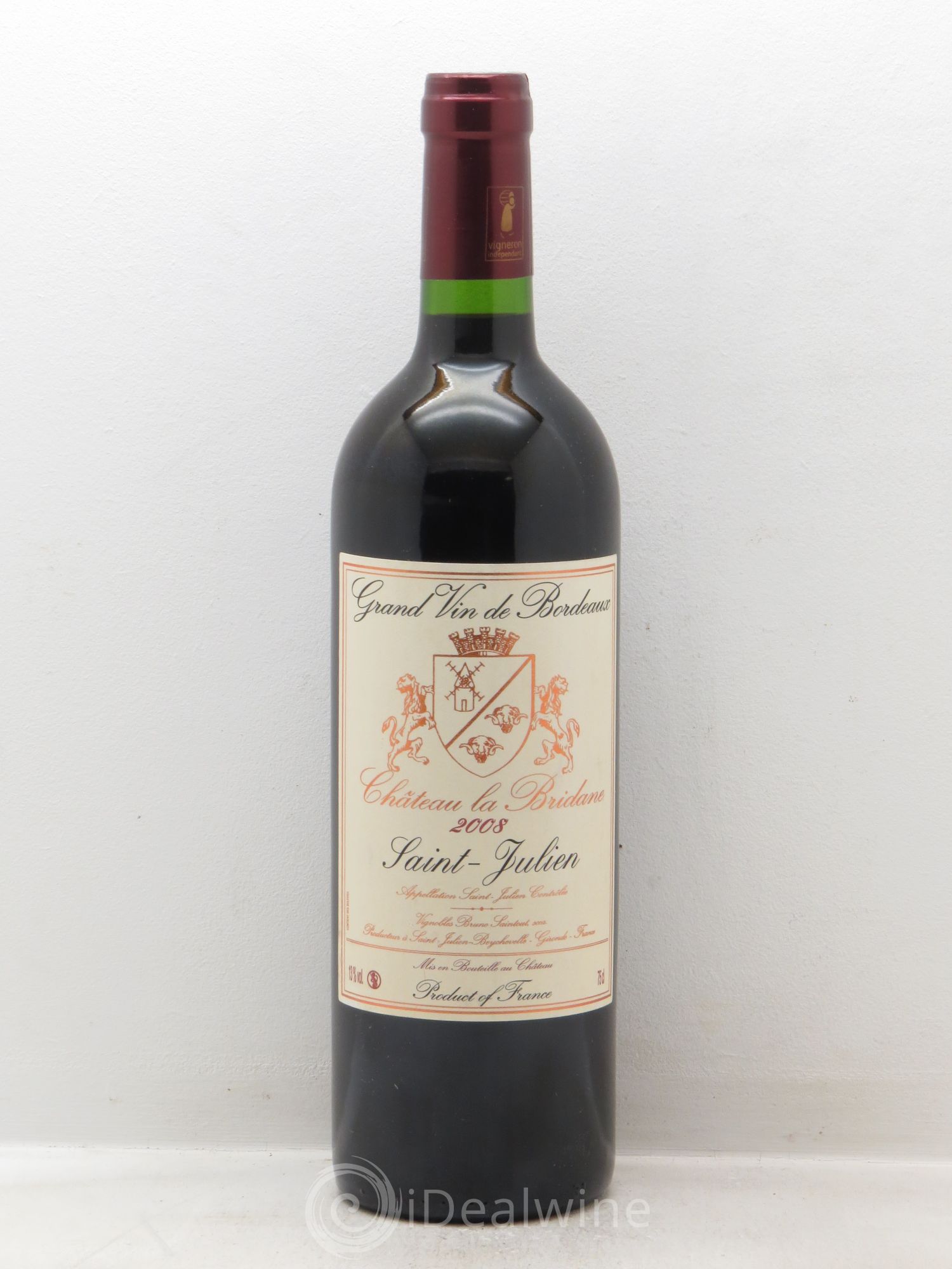 Château la Bridane Cru Bourgeois 2008 - Lot de 1 bouteille - 0