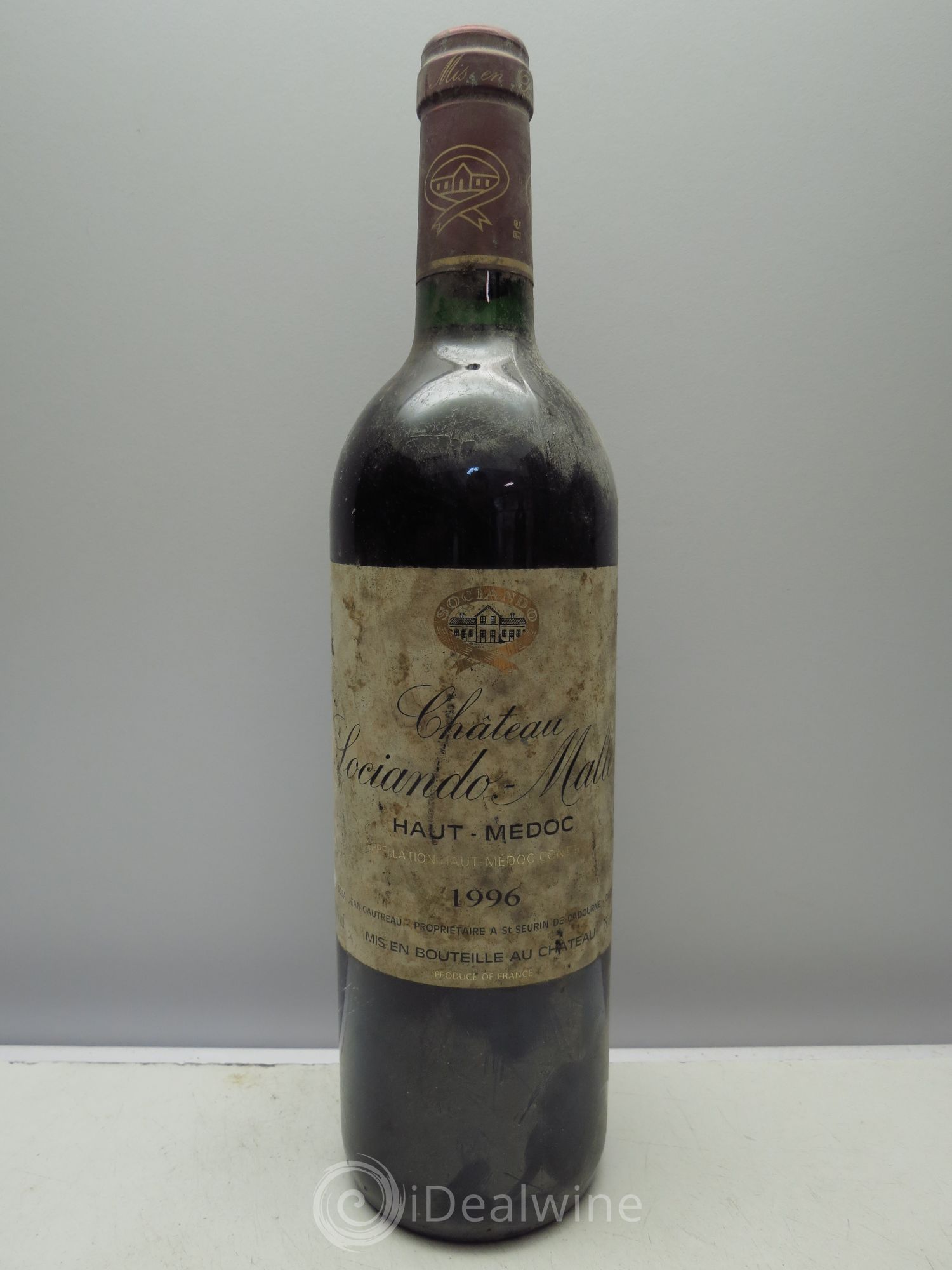 Château Sociando Mallet 1996 - Lot de 6 bouteilles - 0