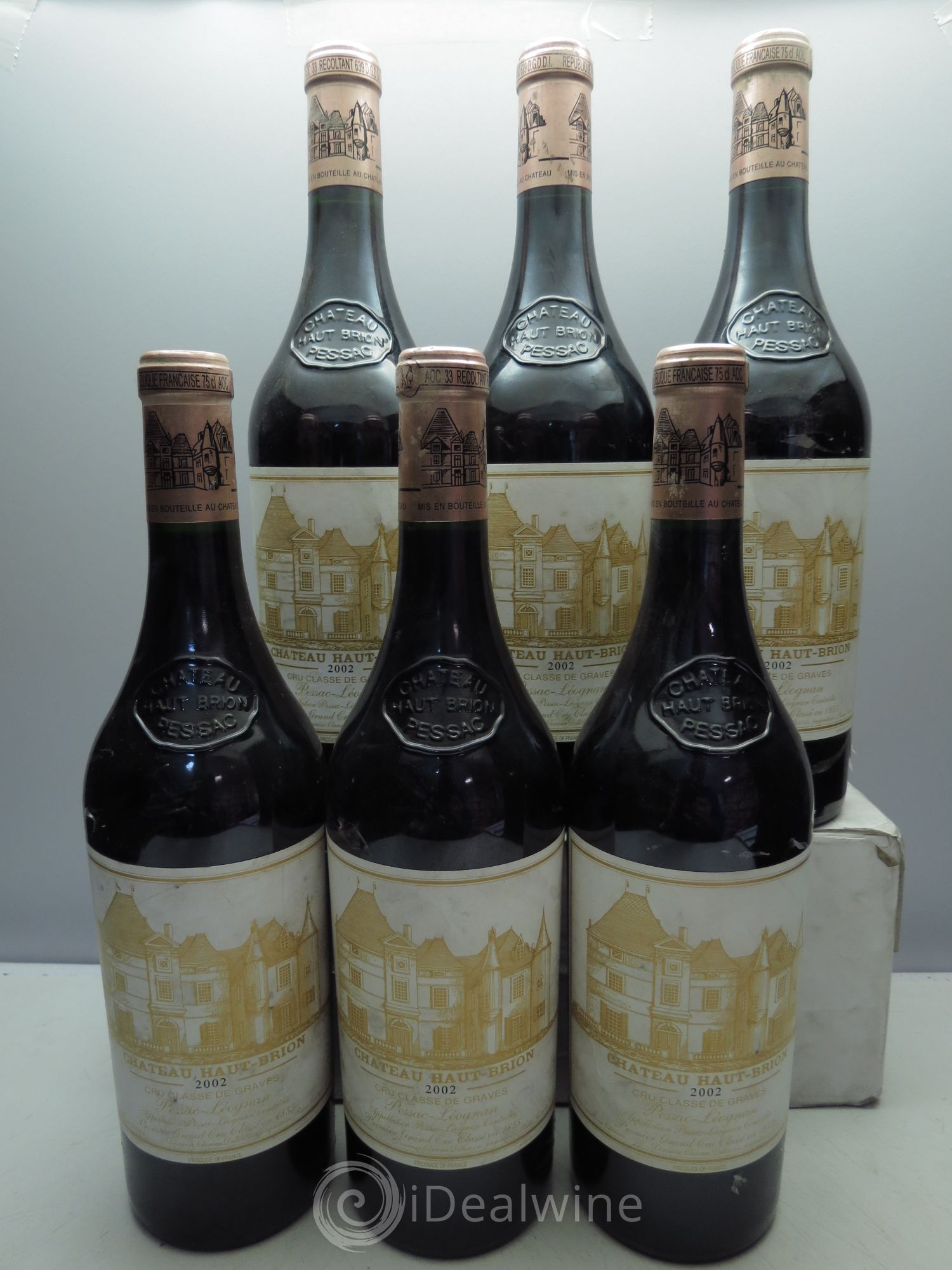 Château Haut Brion 1er Grand Cru Classé 2002 - Lot de 6 bouteilles - 0