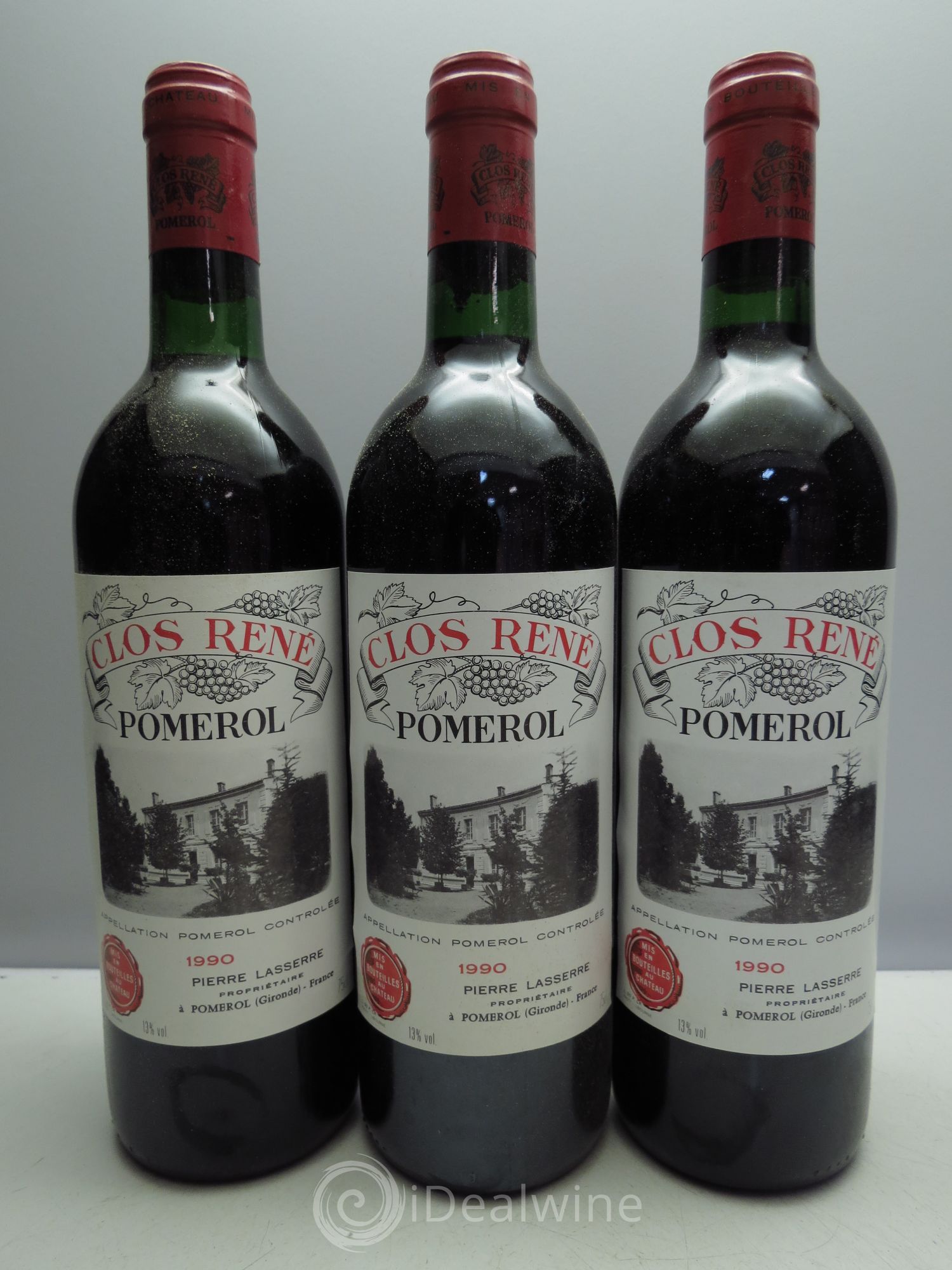 Clos René 1990 - Lot de 3 bouteilles - 0