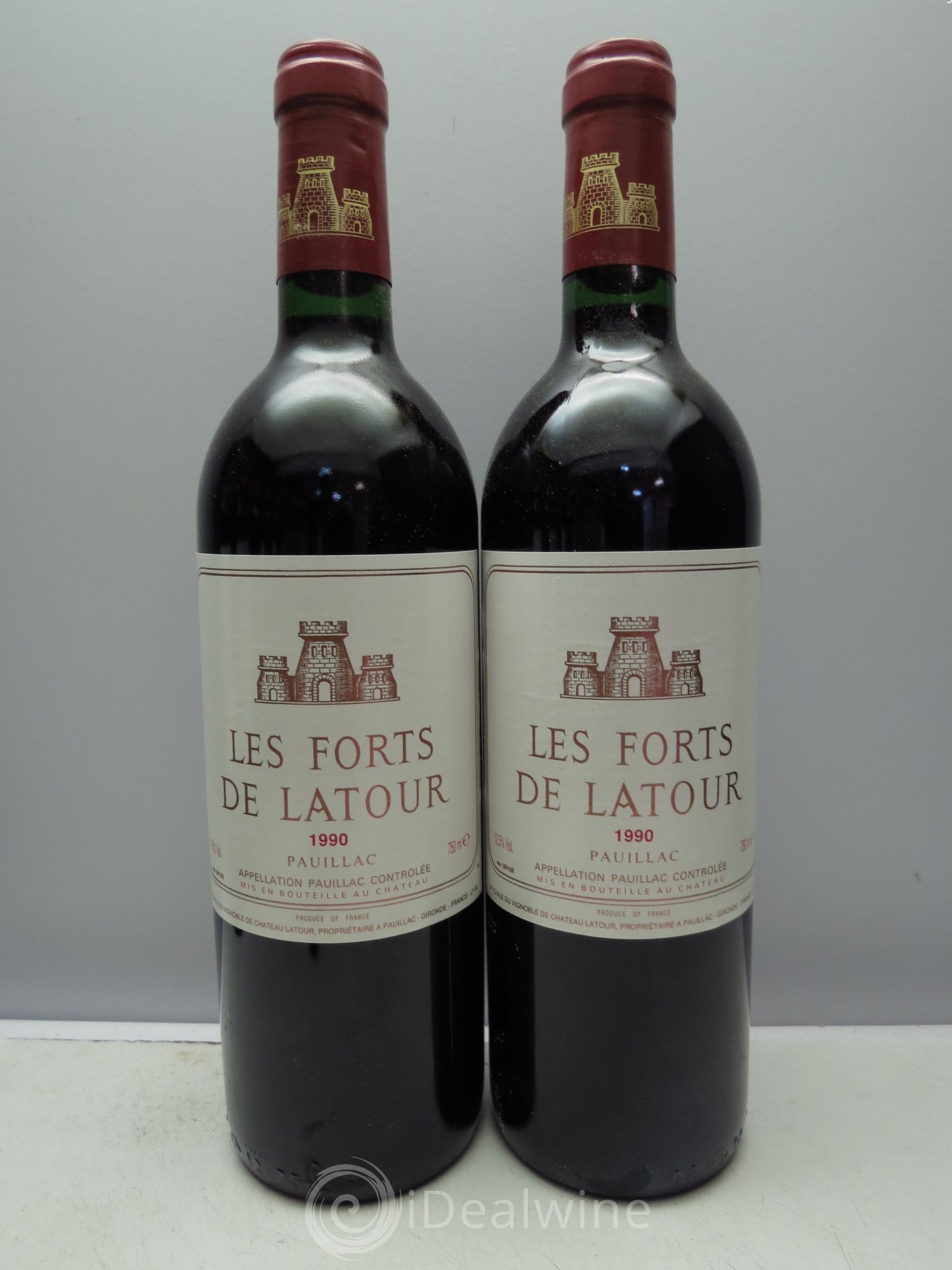 Les Forts de Latour Second Vin (CB sans couvercle) 1990 - Lotto di 12 bottiglie - 1